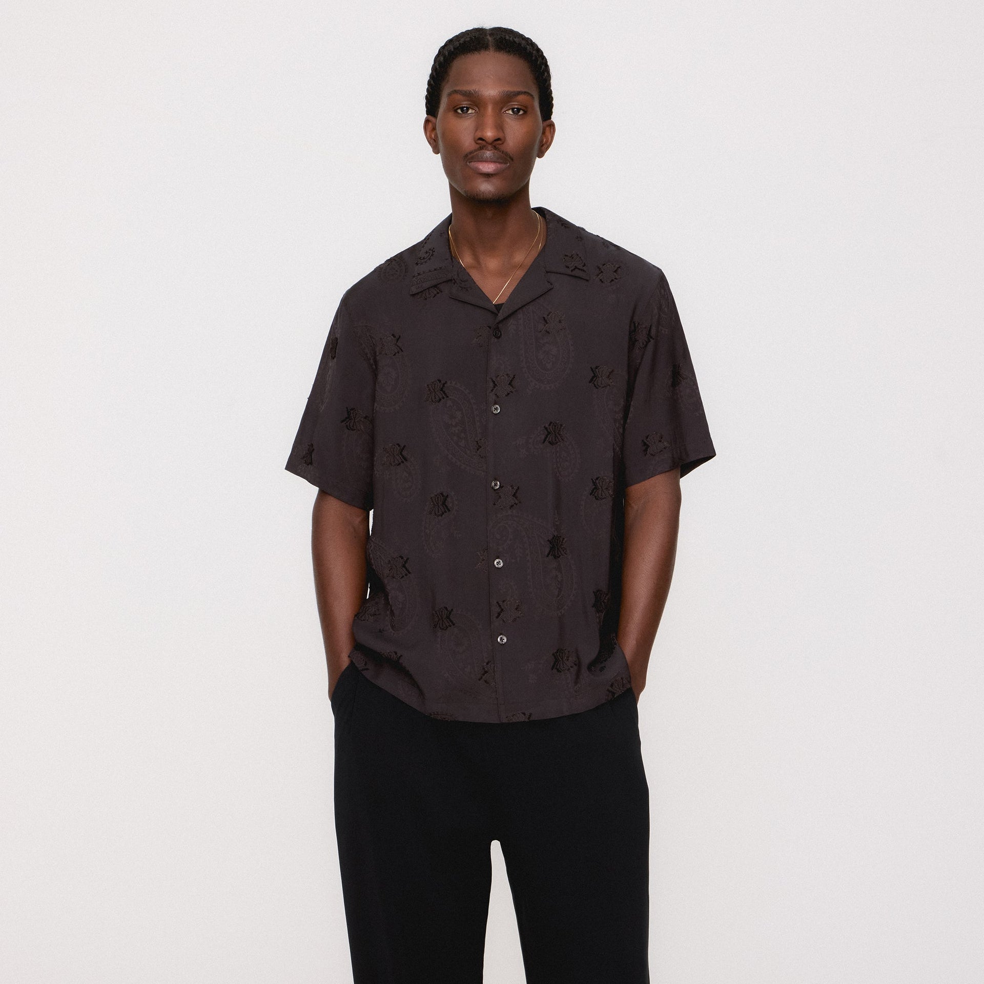 Kith Short Sleeve Thompson Camp Collar Shirt - Kindling