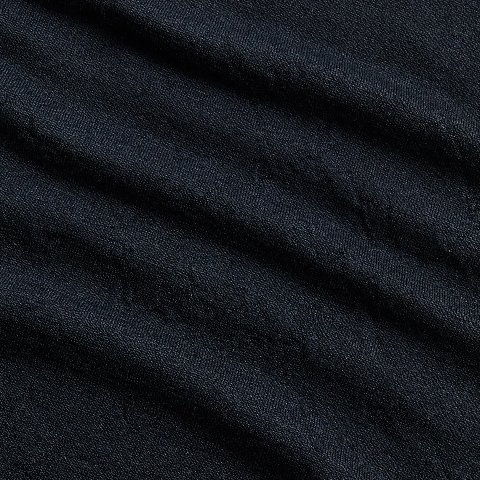 Auralee Product Dyed Wool Knit Polo - Navy