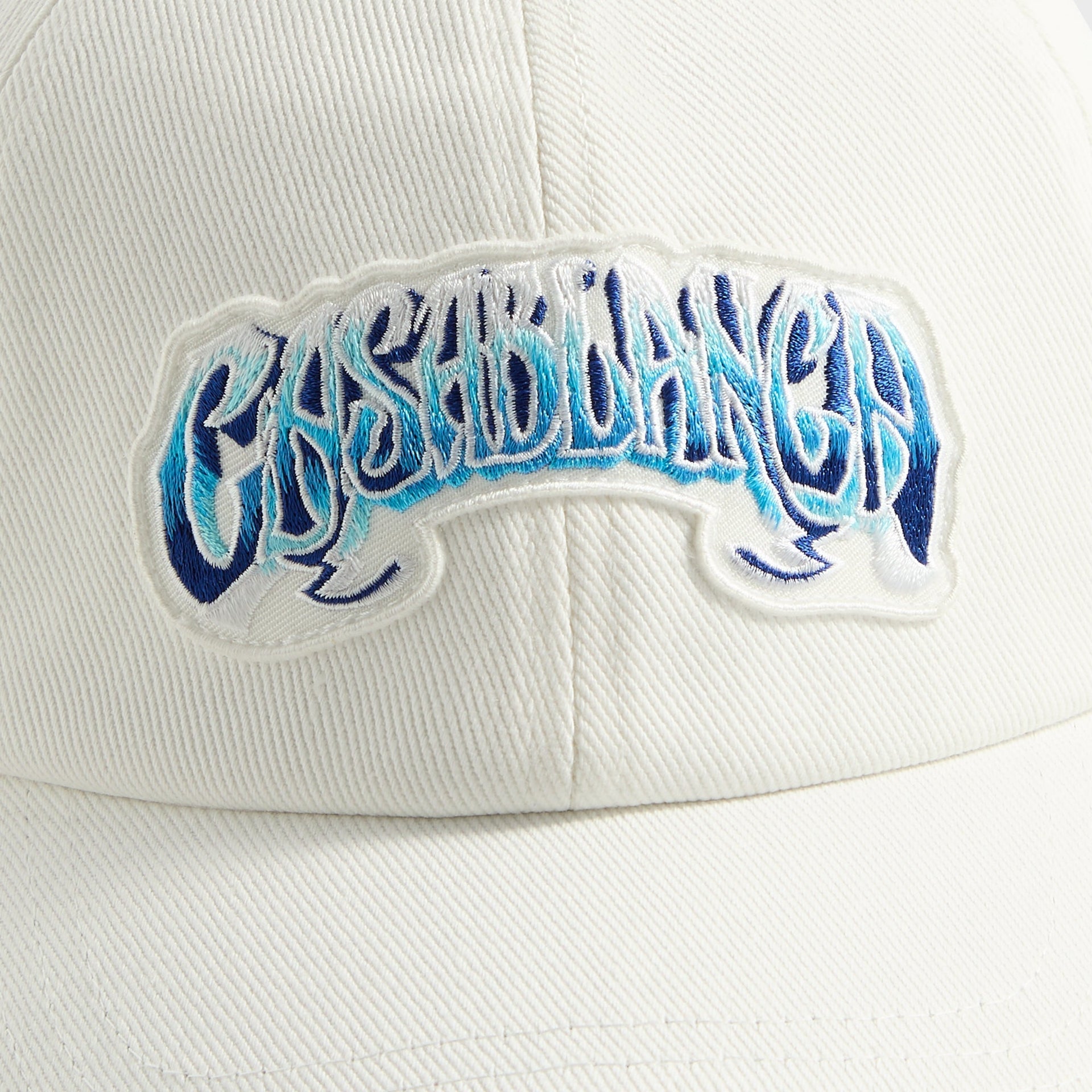 Casablanca Blue Gradient Fade Logo Patch Cap - White
