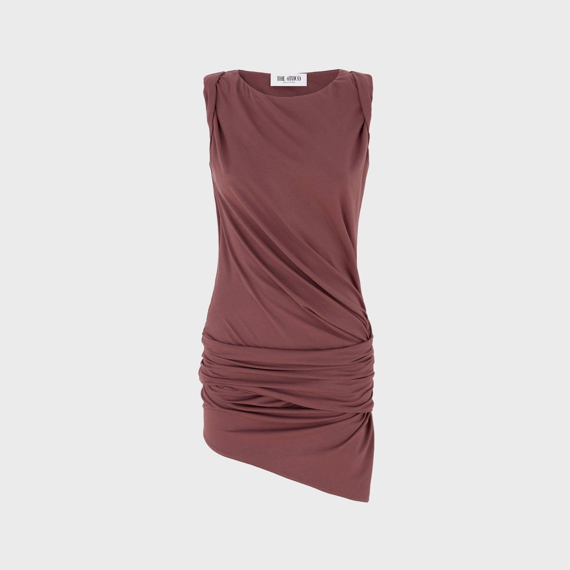 The Attico Mini Dress - Dark Mauve
