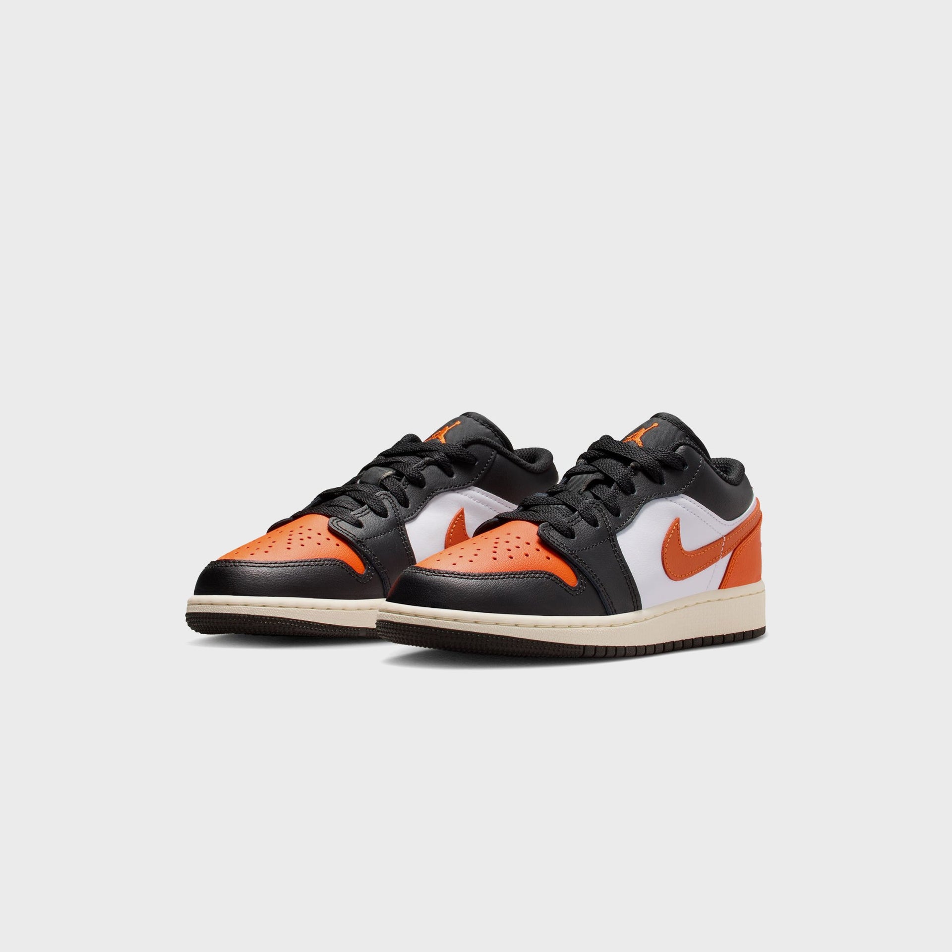 Jordan GS Air Jordan 1 Low - Black / Starfish / White / Sail
