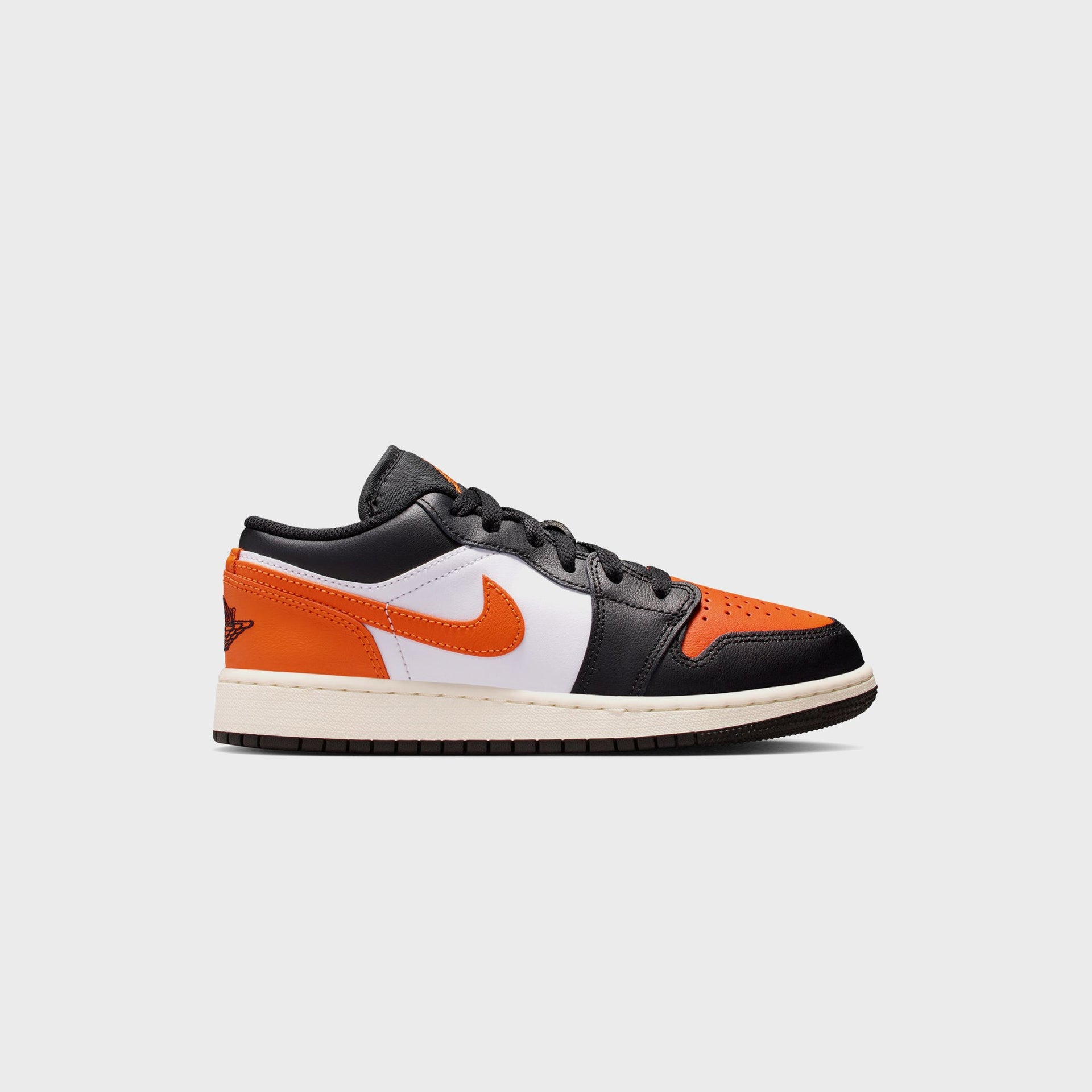 Jordan GS Air Jordan 1 Low - Black / Starfish / White / Sail