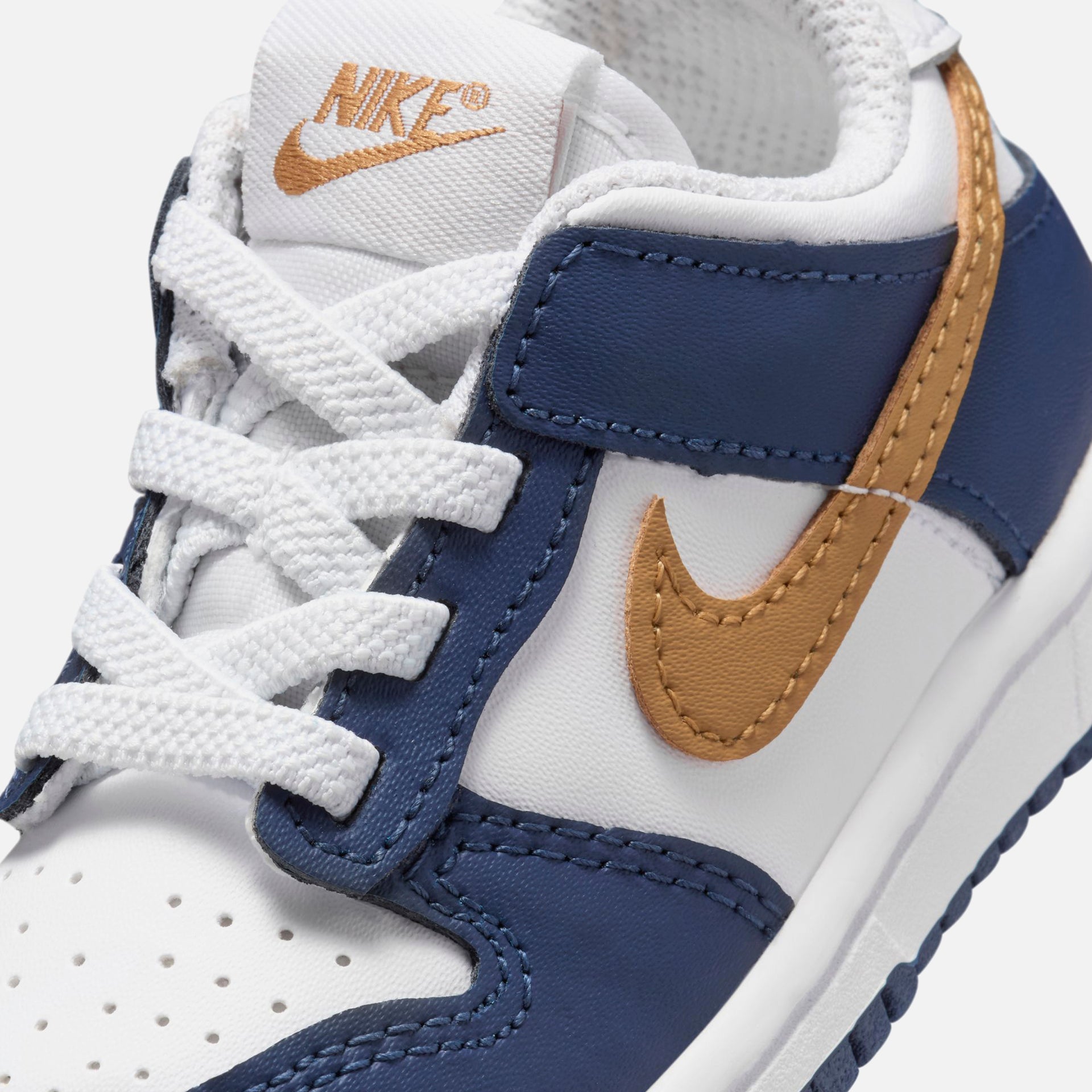 Nike Toddler Dunk Low Bte - White / Wheat / Midnight Navy