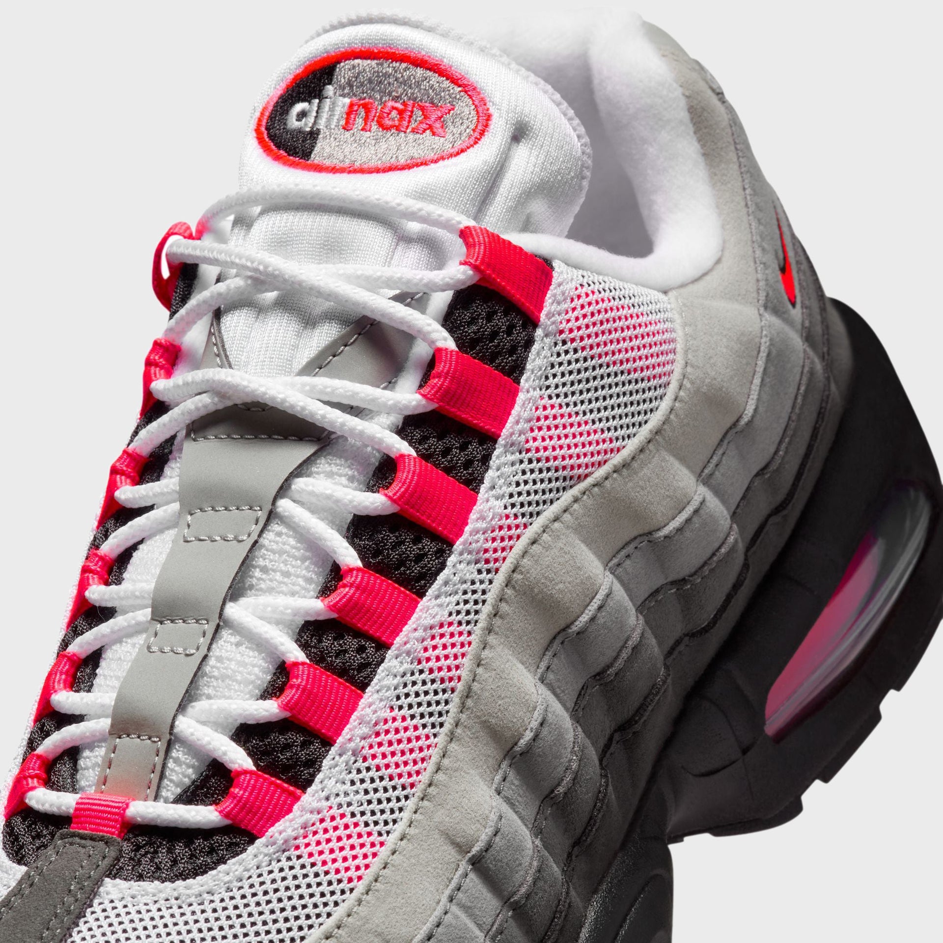 Nike Air Max 95 - Black / Solar Red / Medium Ash / Dark Pewter