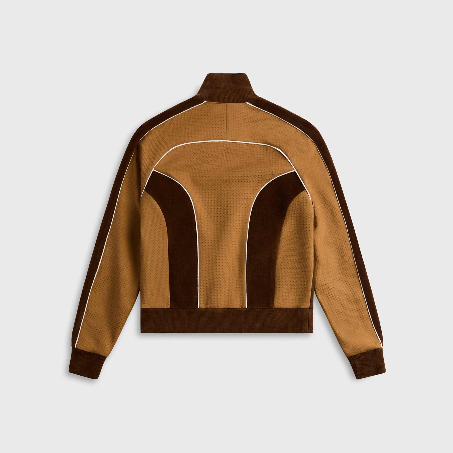 Casablanca Chenille Panelled Track Jacket - Beige