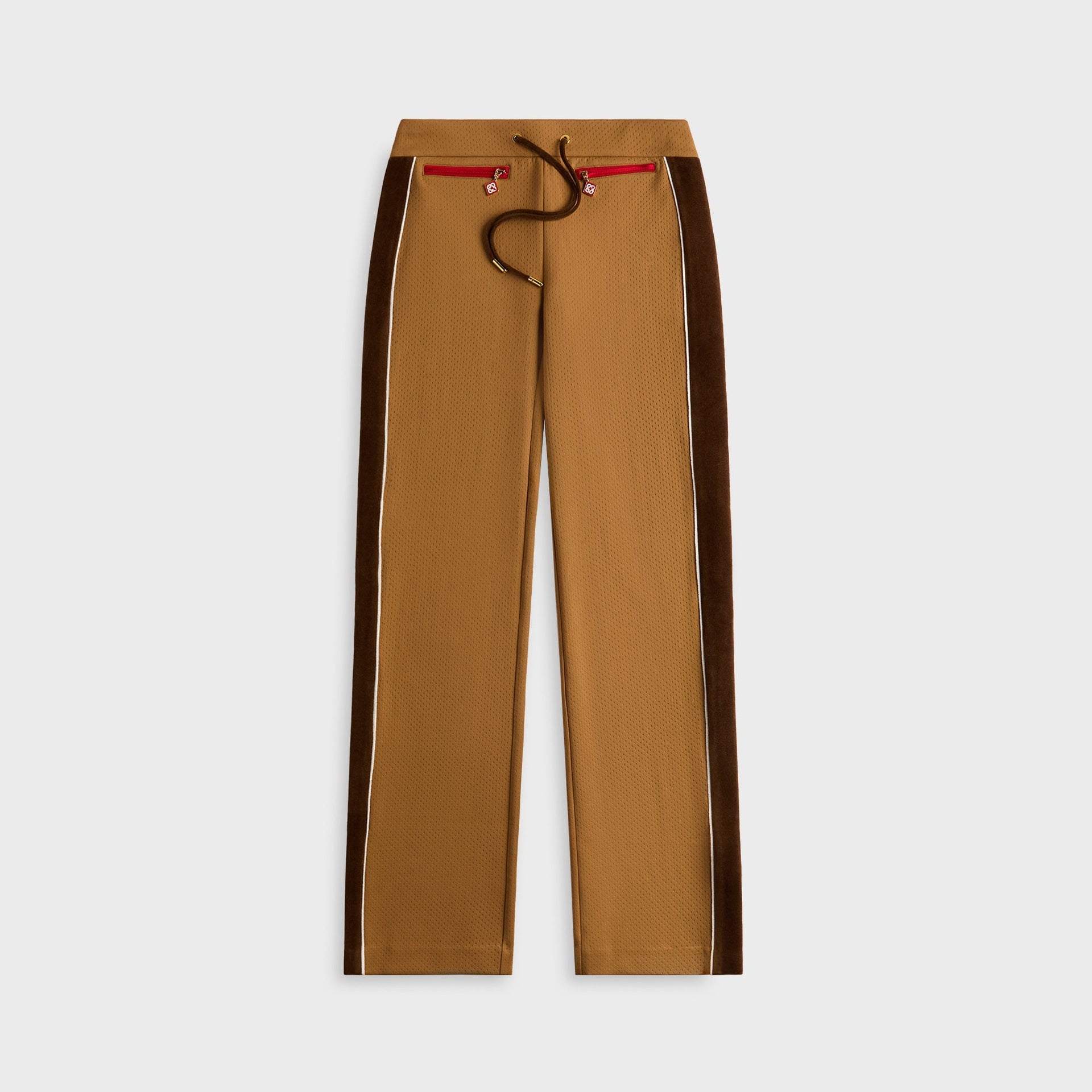 Casablanca Chenille Panelled Track Pant - Beige