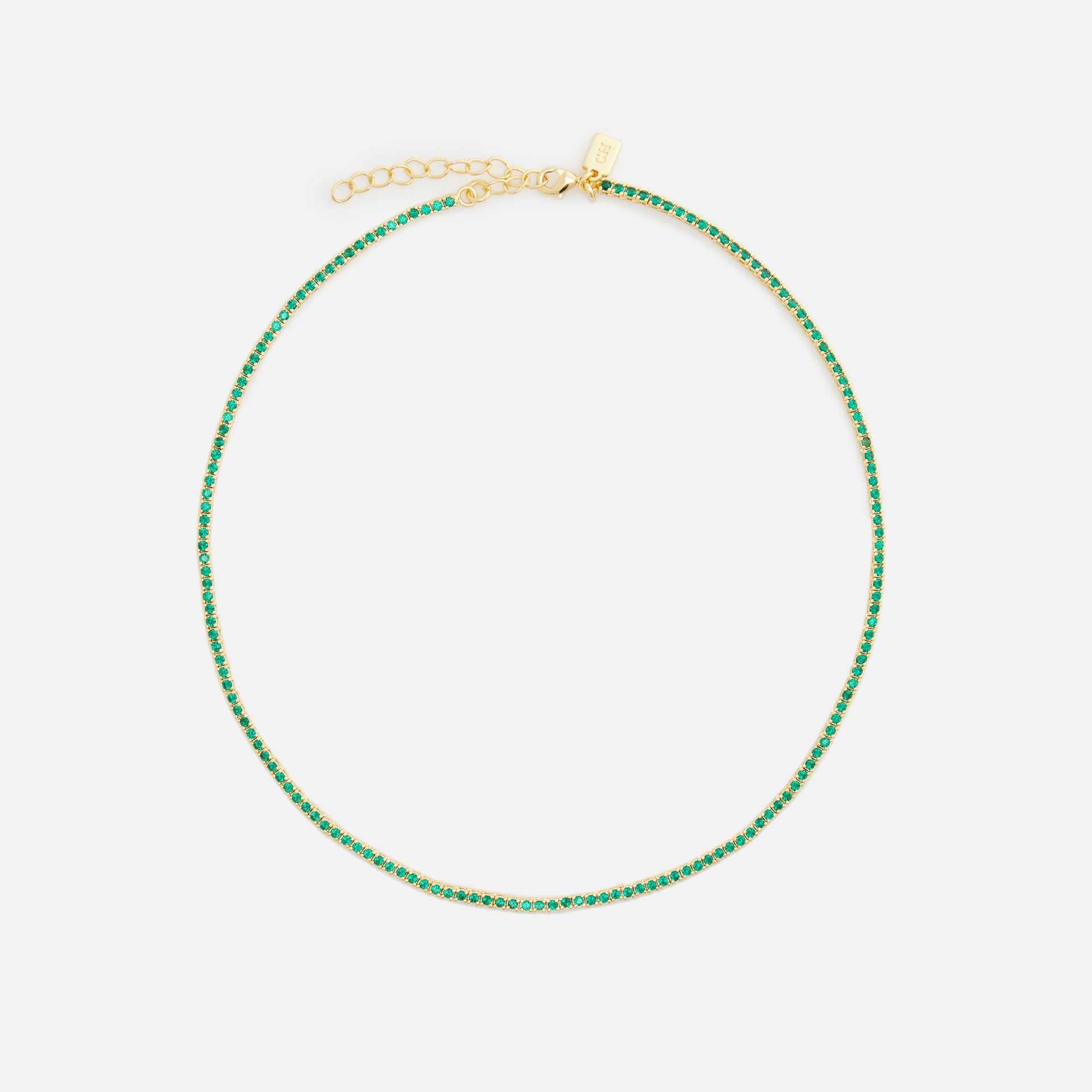 Crystal Haze Mini Serena Necklace - Green