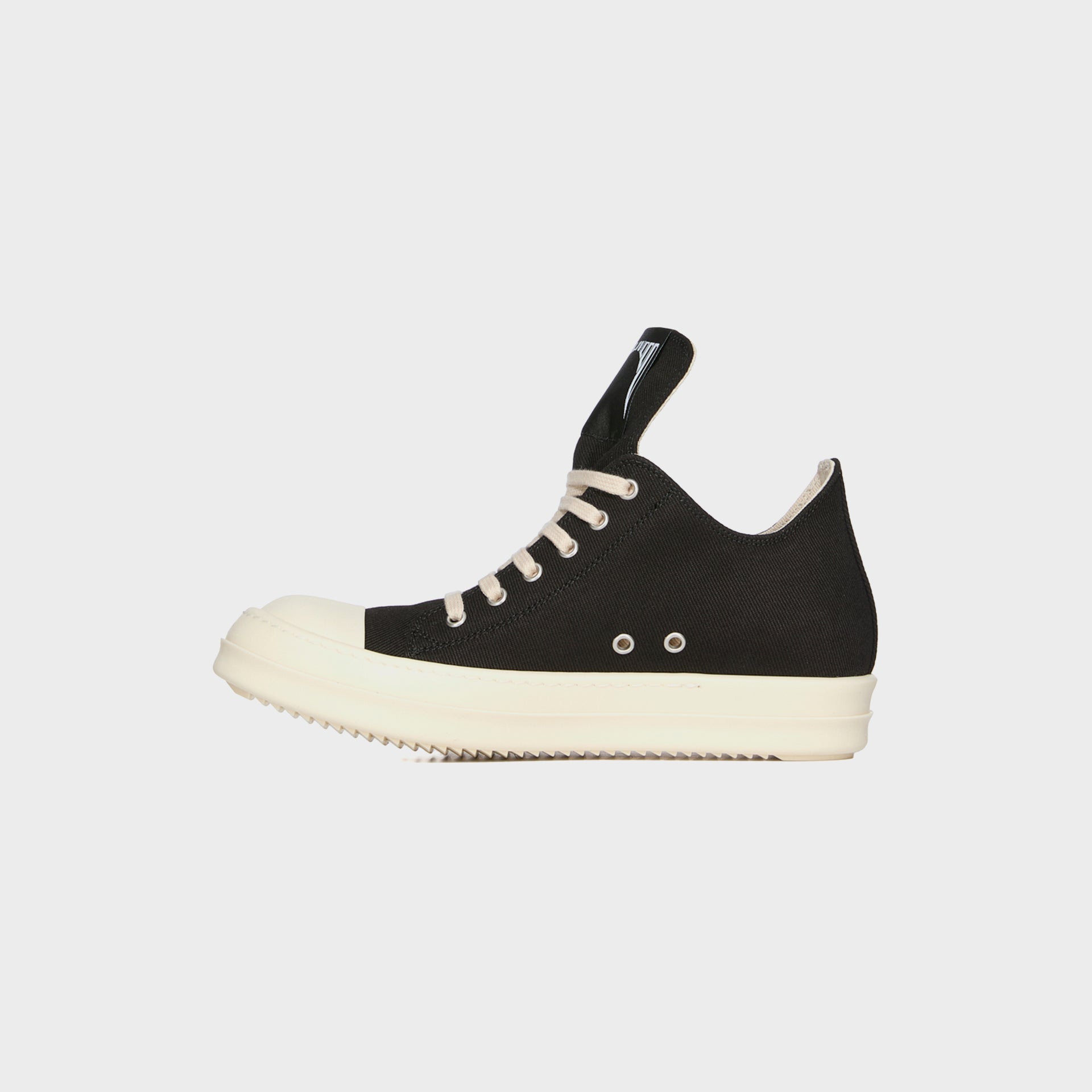Rick Owens Low Sneaks Scarpe - Denim Black / Milk