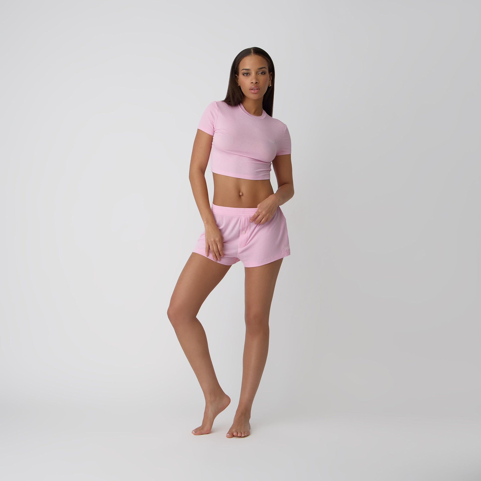 Kith Women Modal Rib Nilah Shorty - Poppet