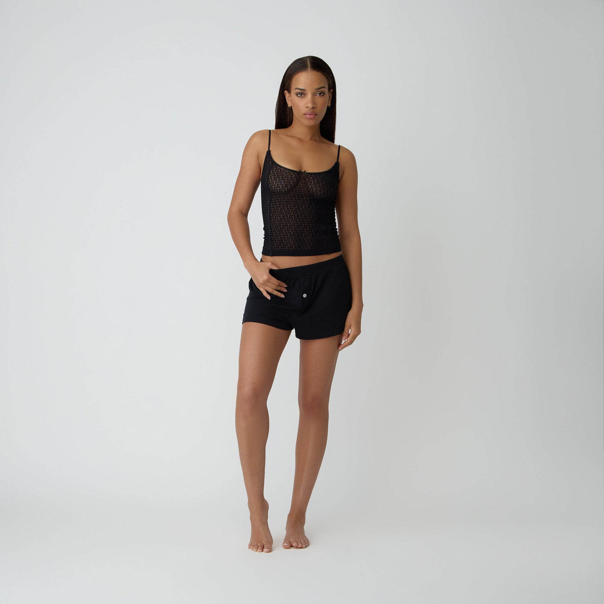 Kith Women Modal Rib Nilah Shorty - Black