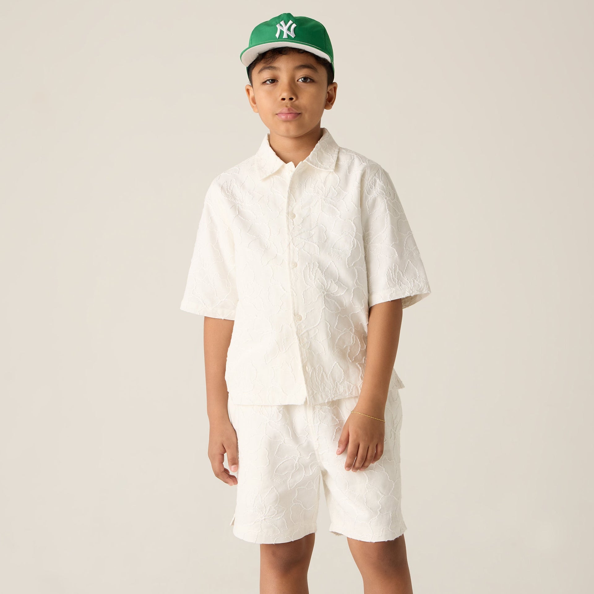 Kith Kids Iris Bennet Camp Shirt - Sandrift