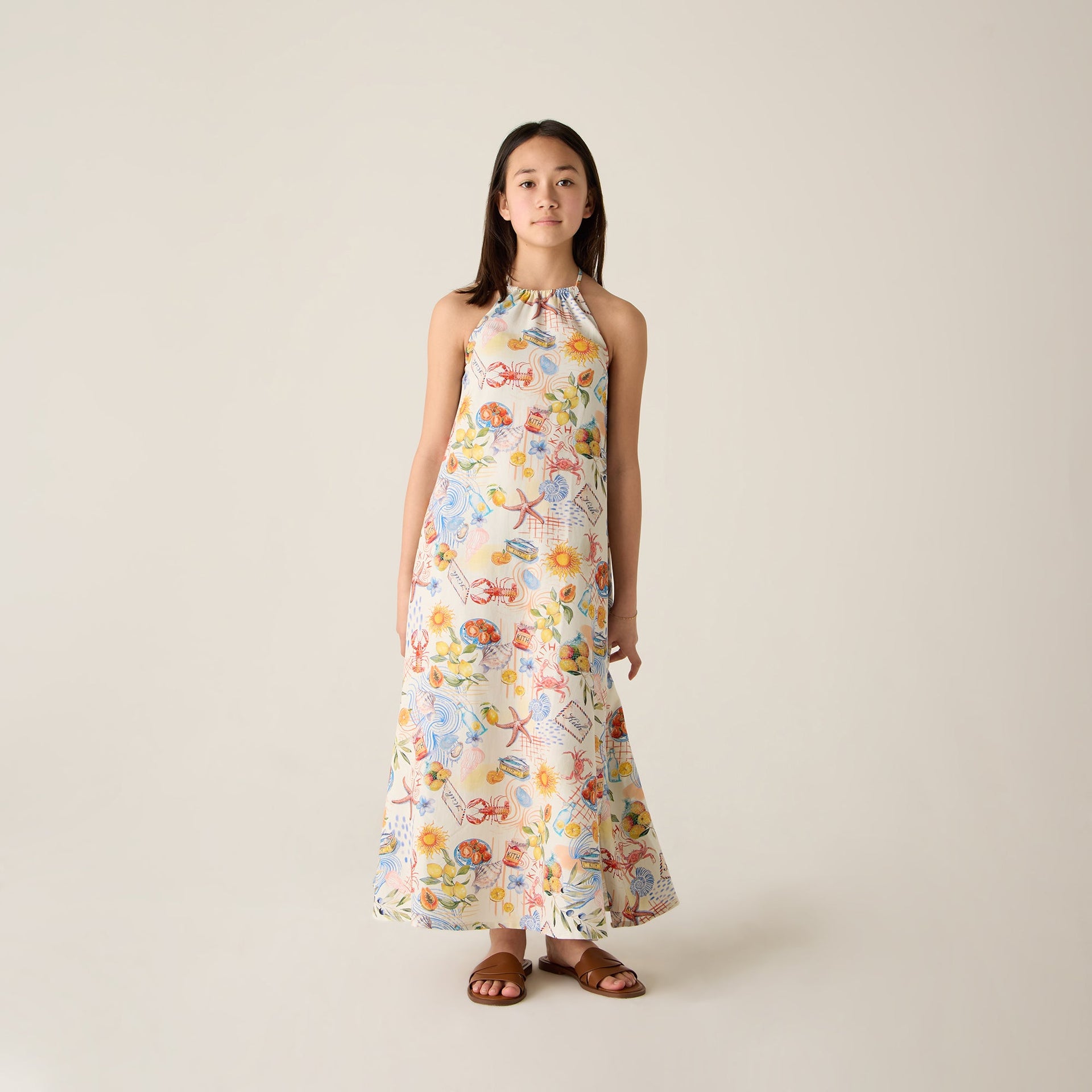 Kith Kids Summer Picnic Maxi Dress - Sandrift