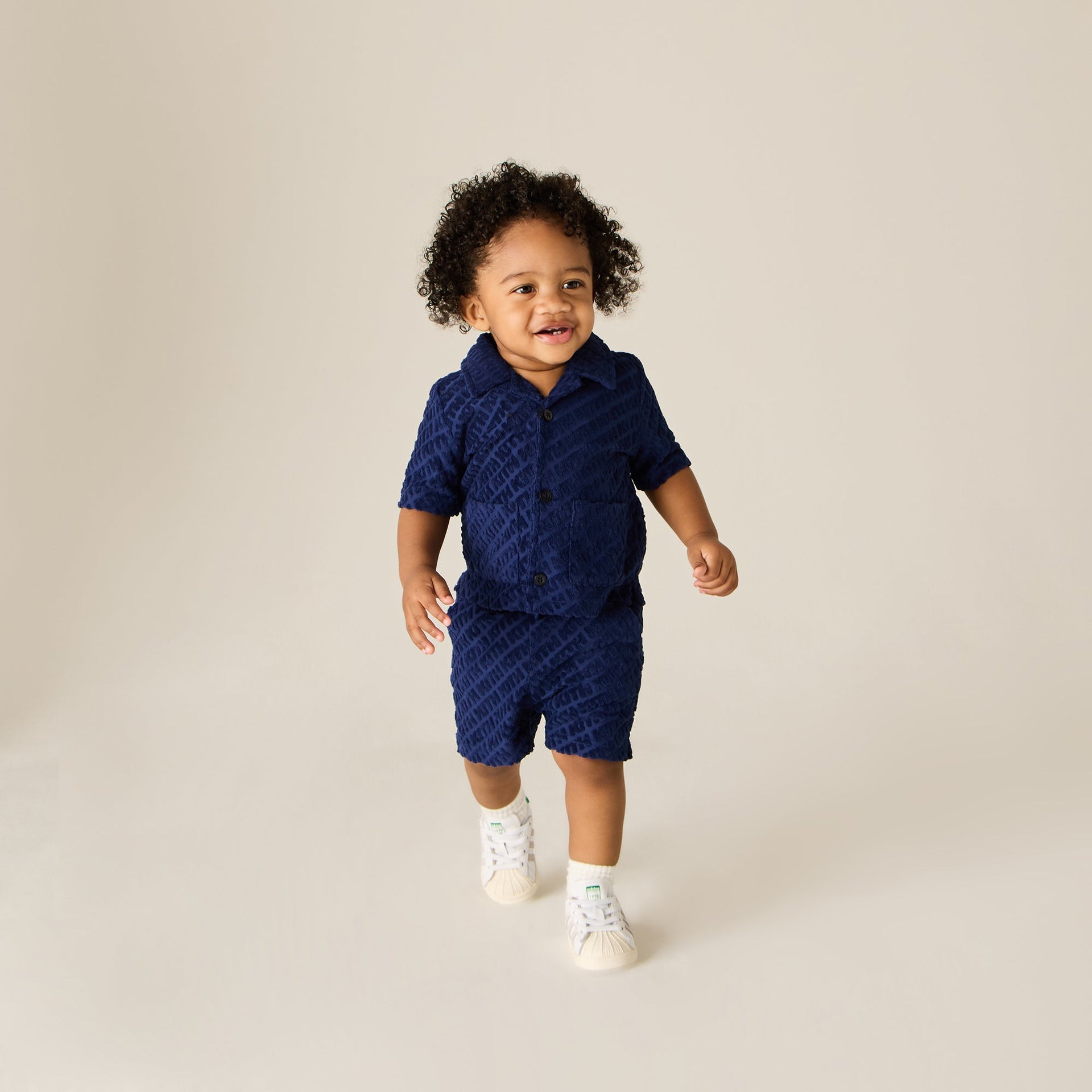 Kith Baby Monogram Terry Camp Shirt - Screen