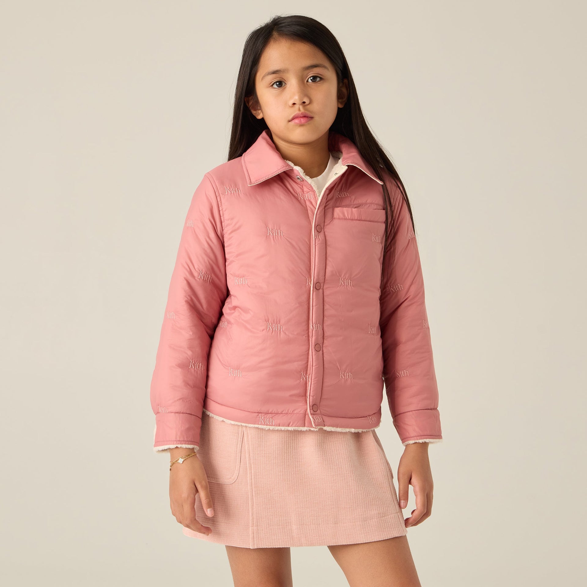 Kith Kids Reversible Ora Shacket - Sandrift