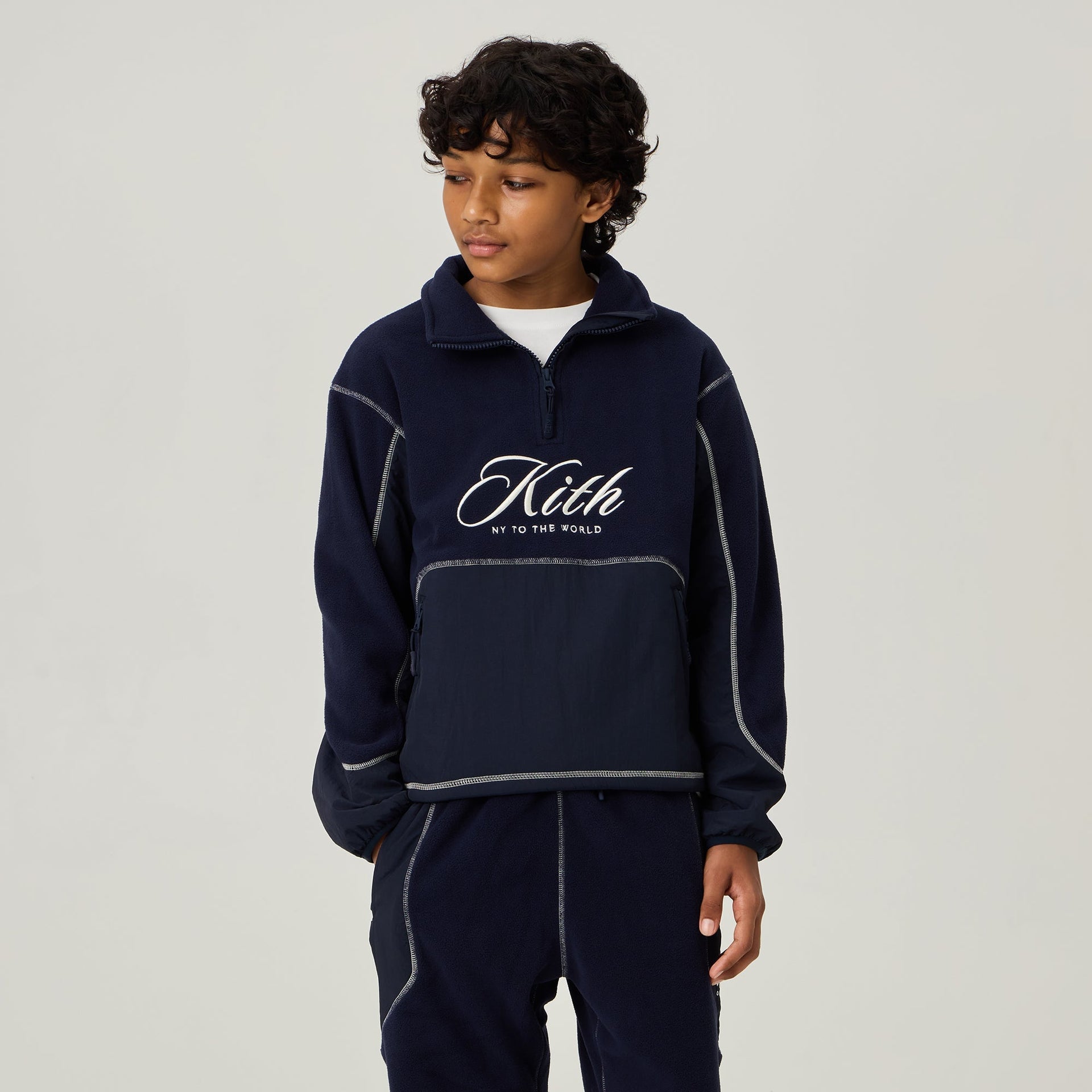 Kith Kids Coleman Quarter Zip - Nocturnal
