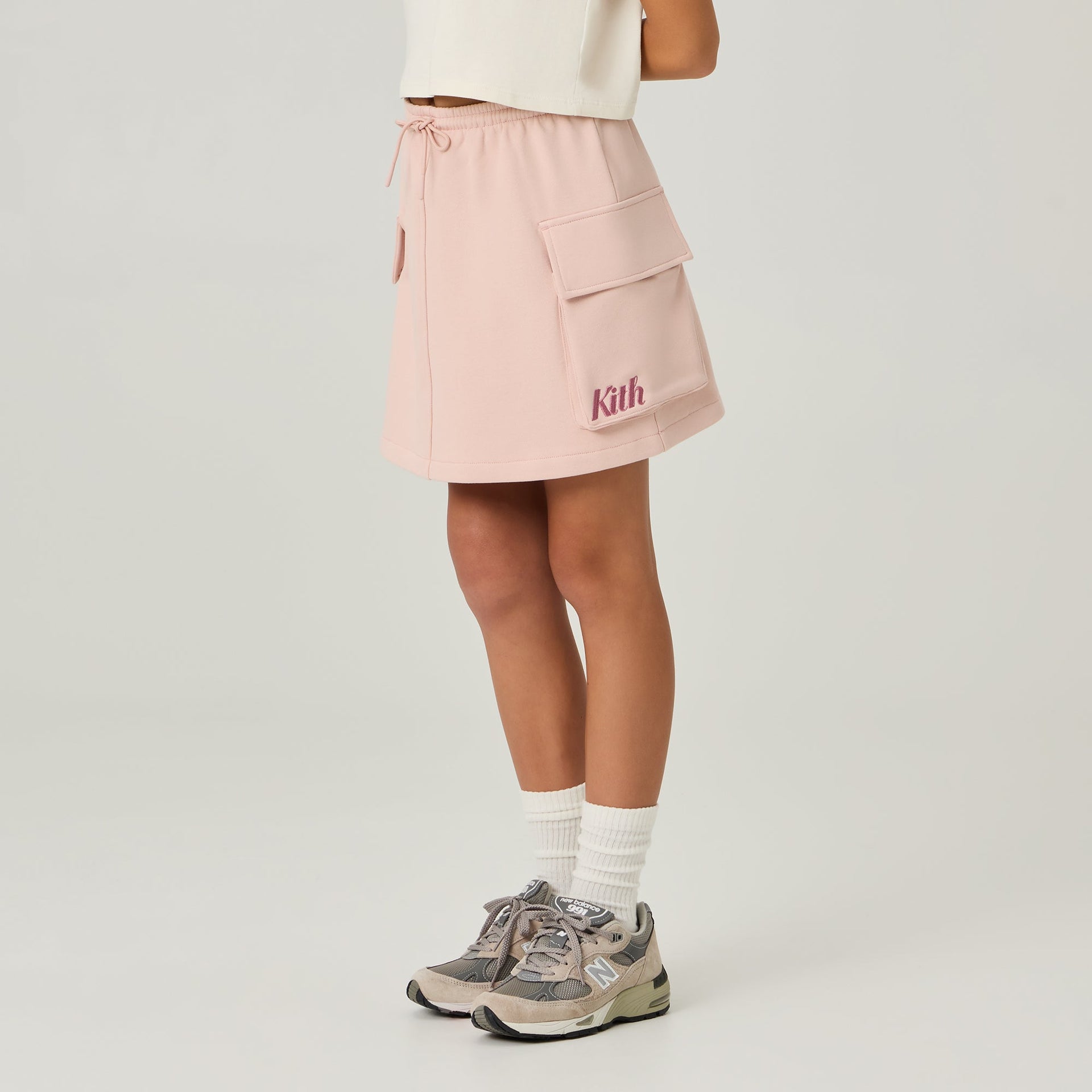 Kith Kids Cargo Skirt - Peach Powder