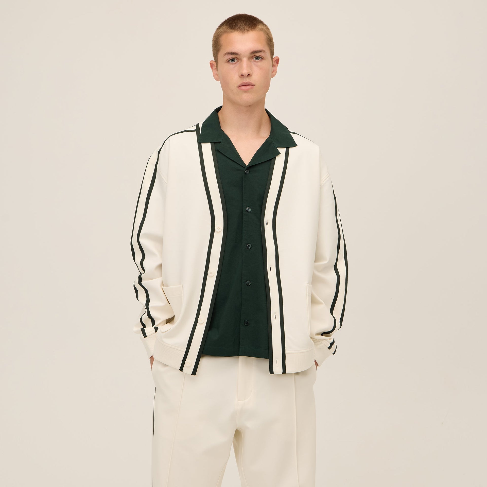 Kith for Wilson Track Cardigan - Sandrift