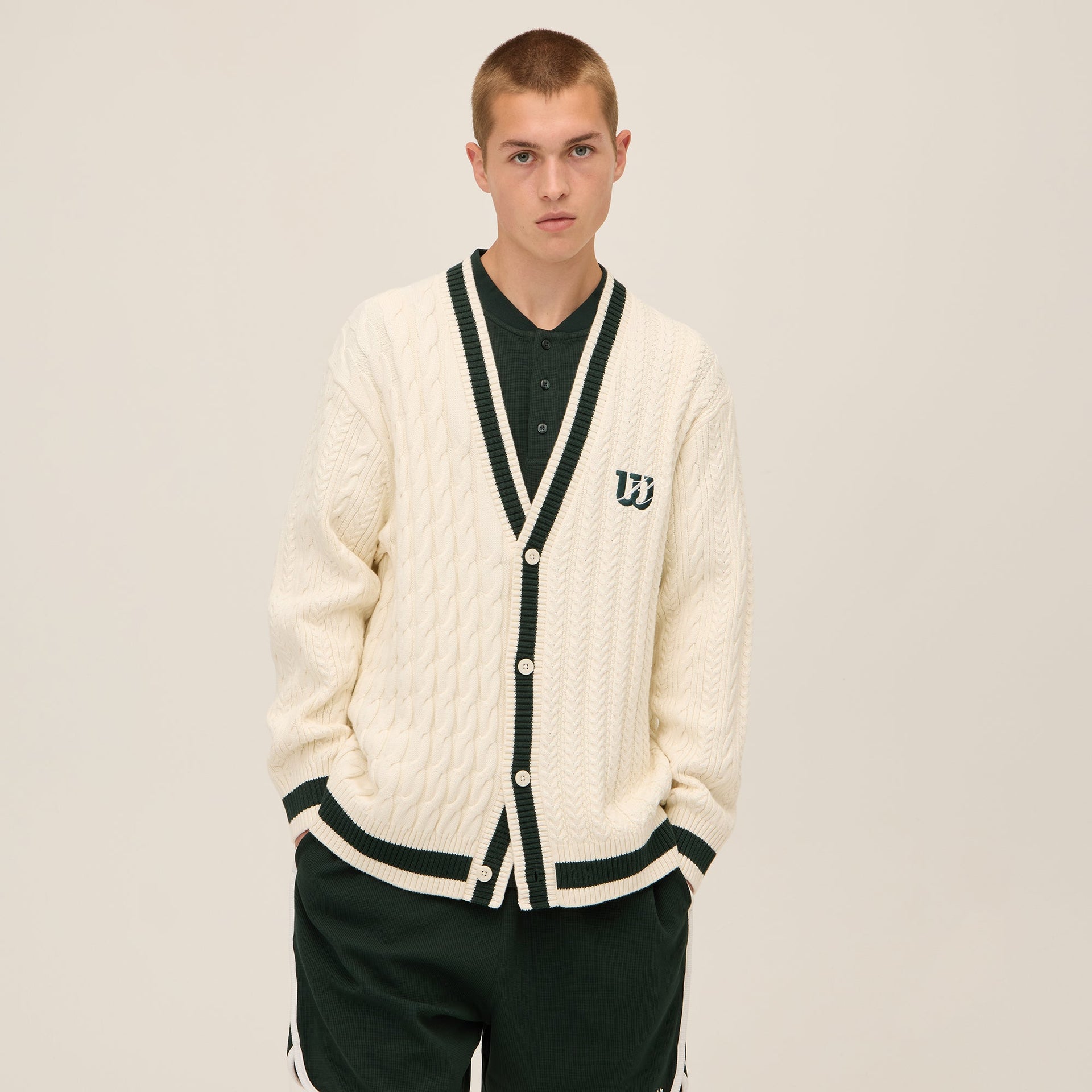 Kith for Wilson Cardigan Sweater - Sandrift