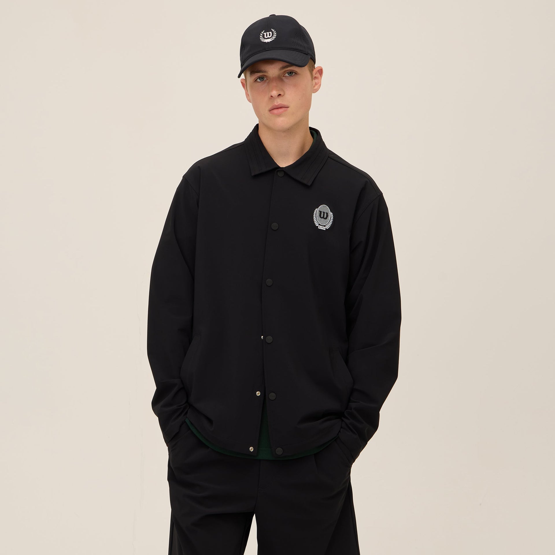 Kith for Wilson Coaches Jacket - Black
