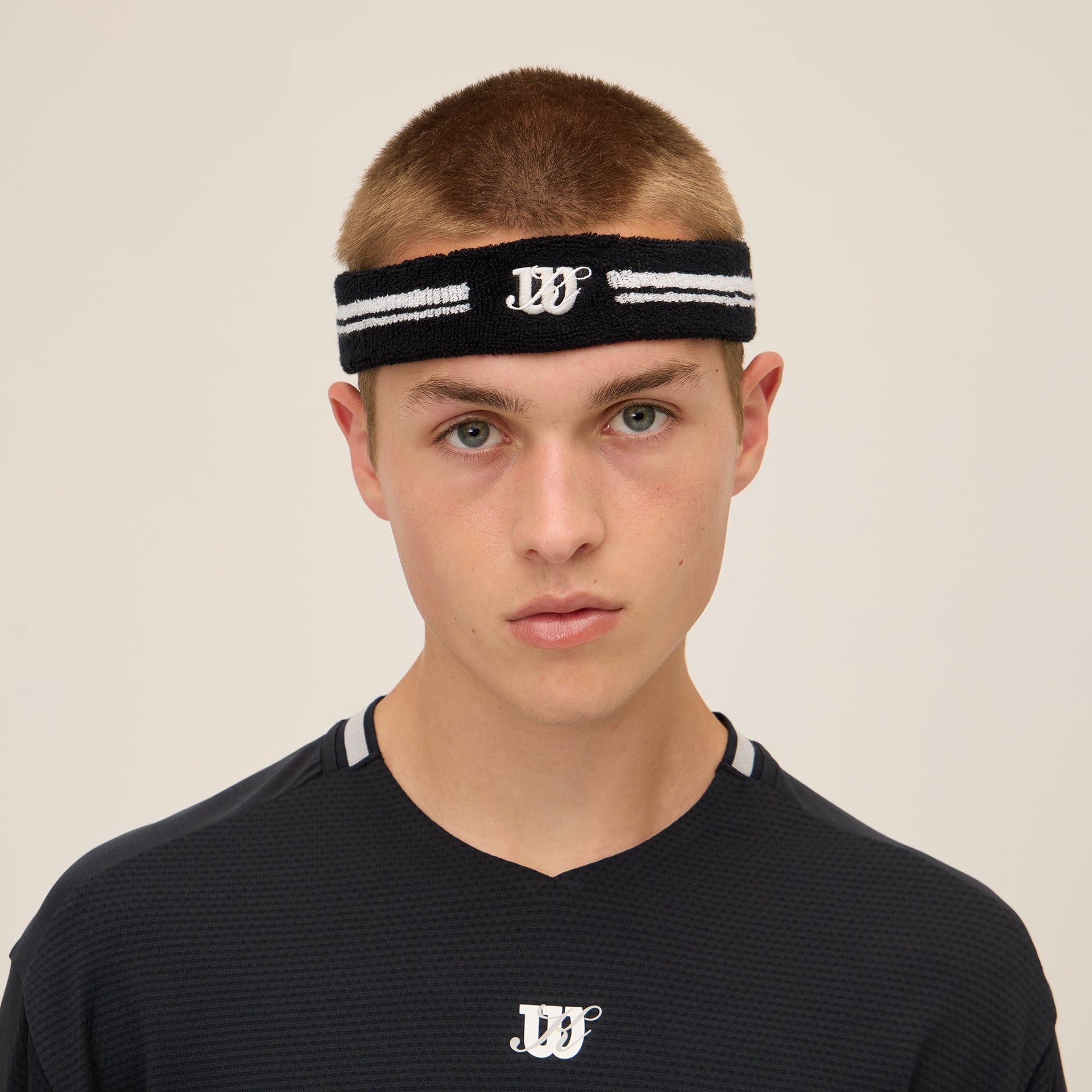 Kith for Wilson Terry Stripe Headband - Black