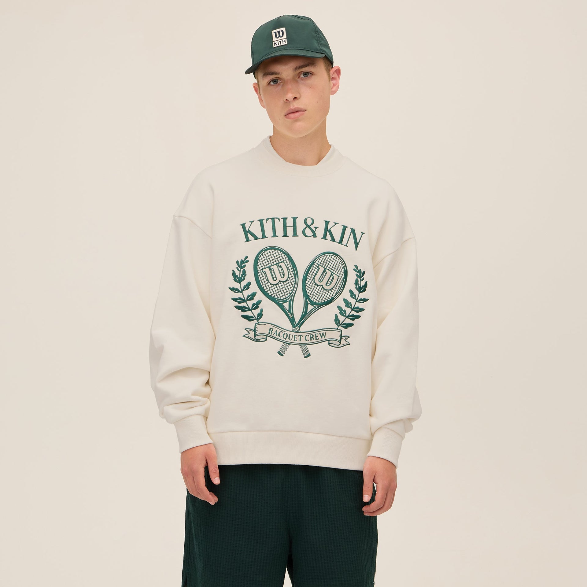 Kith for Wilson Racquet Crew Nelson Crewneck - Sandrift