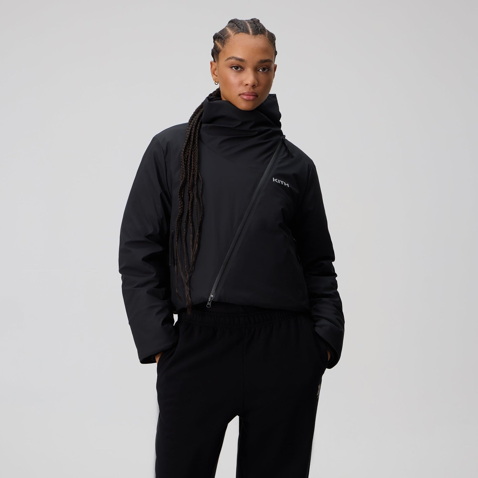 Kith Women Helia Asymmetrical Jacket - Black