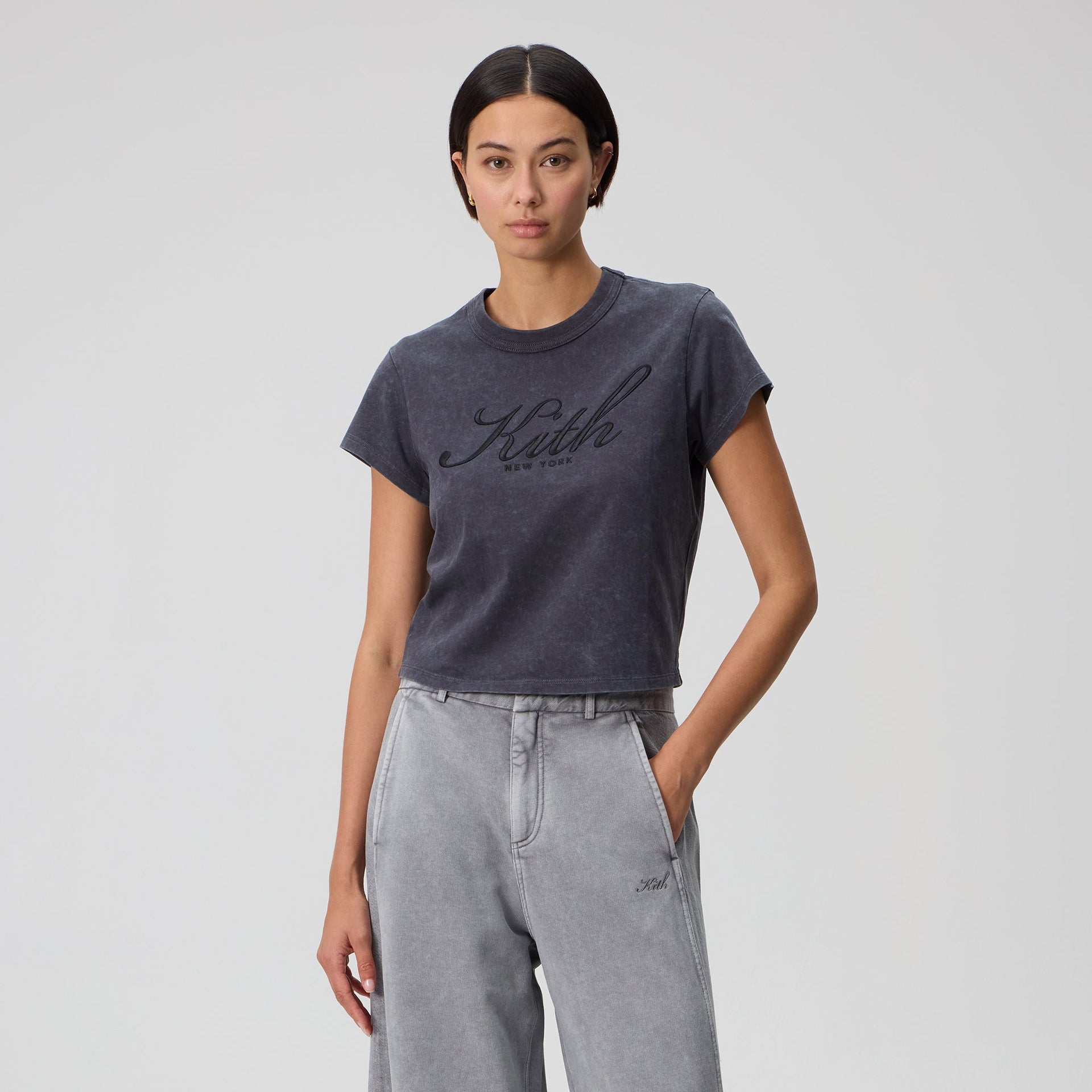 Kith Women Mulberry Script Vintage New York Tee - Black - PH