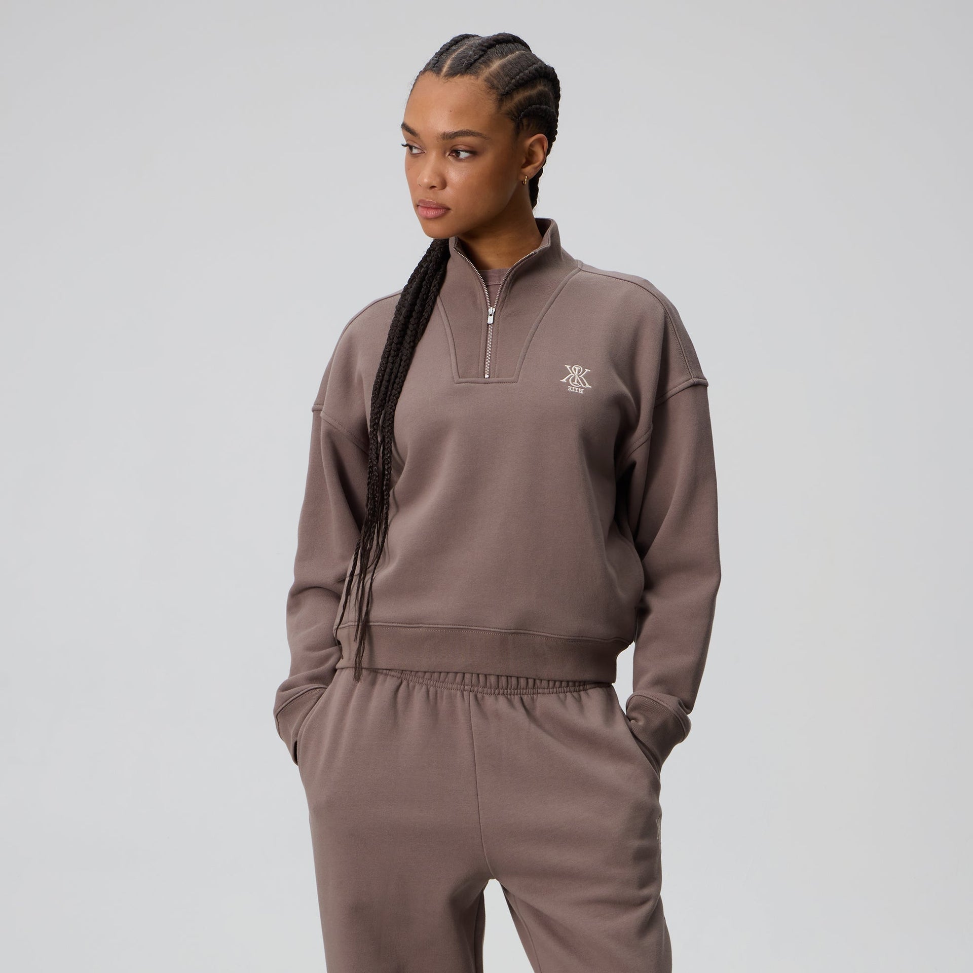 Kith Women Ryder II Quarter Zip - Timber - PH