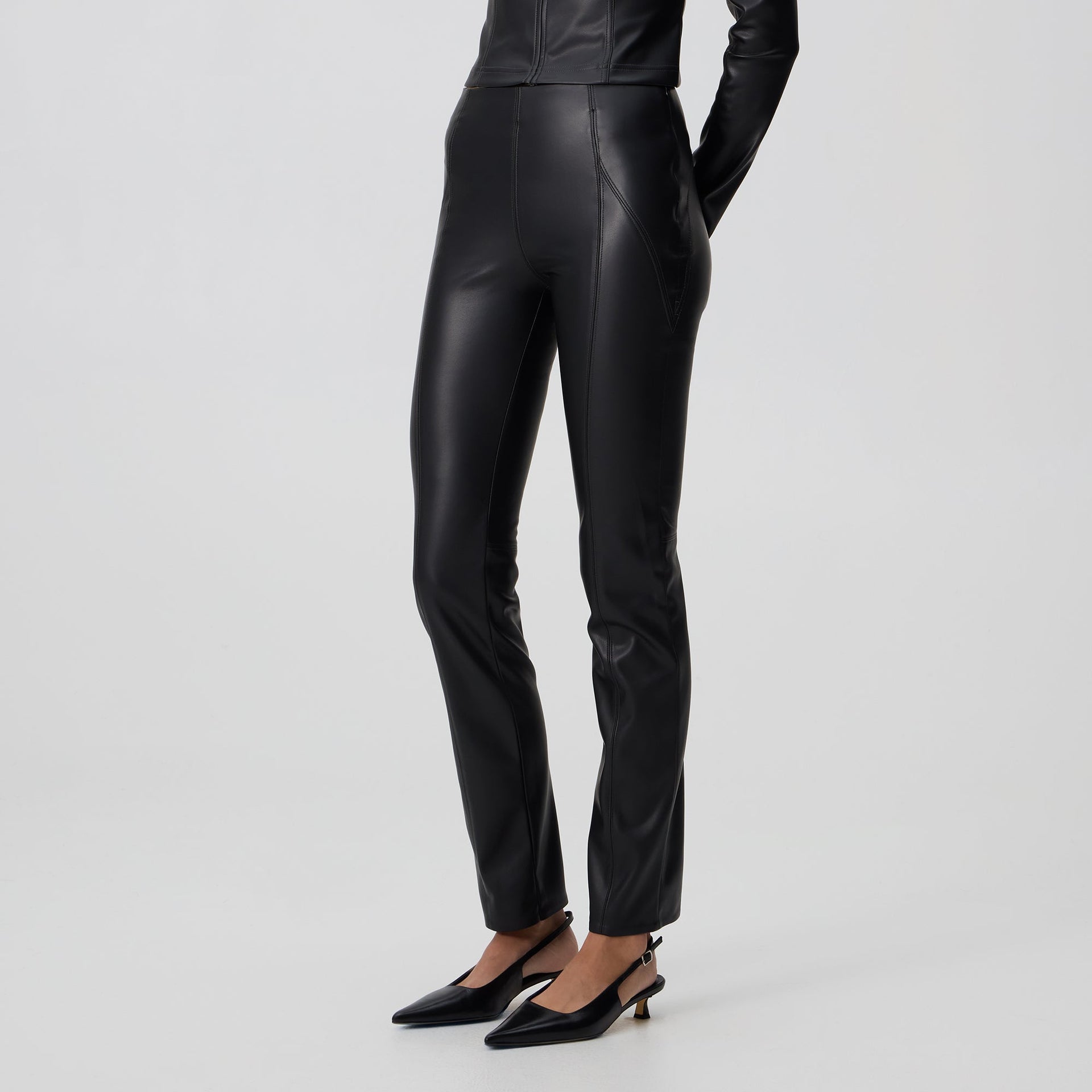 Kith Women Sora II Faux Leather Pant - Black - PH