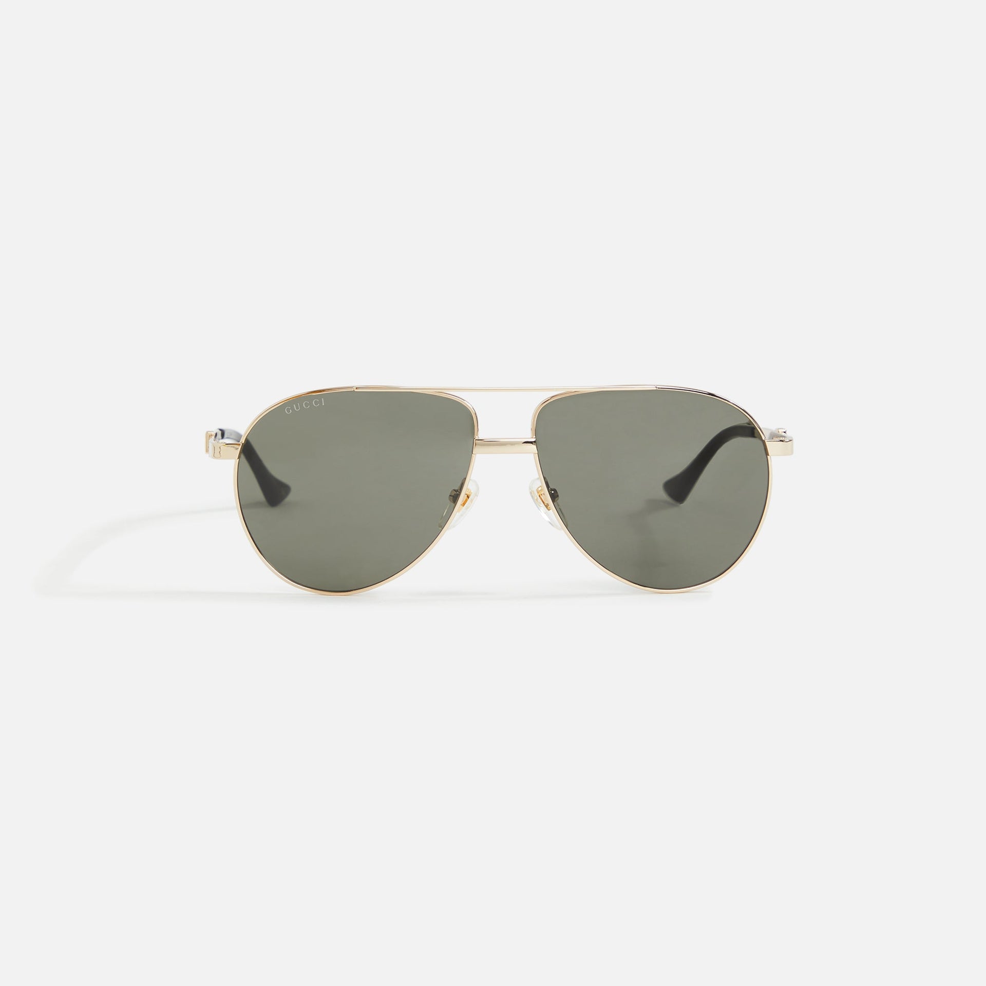 Gucci XL Metal Sunglass - Grey / Gold