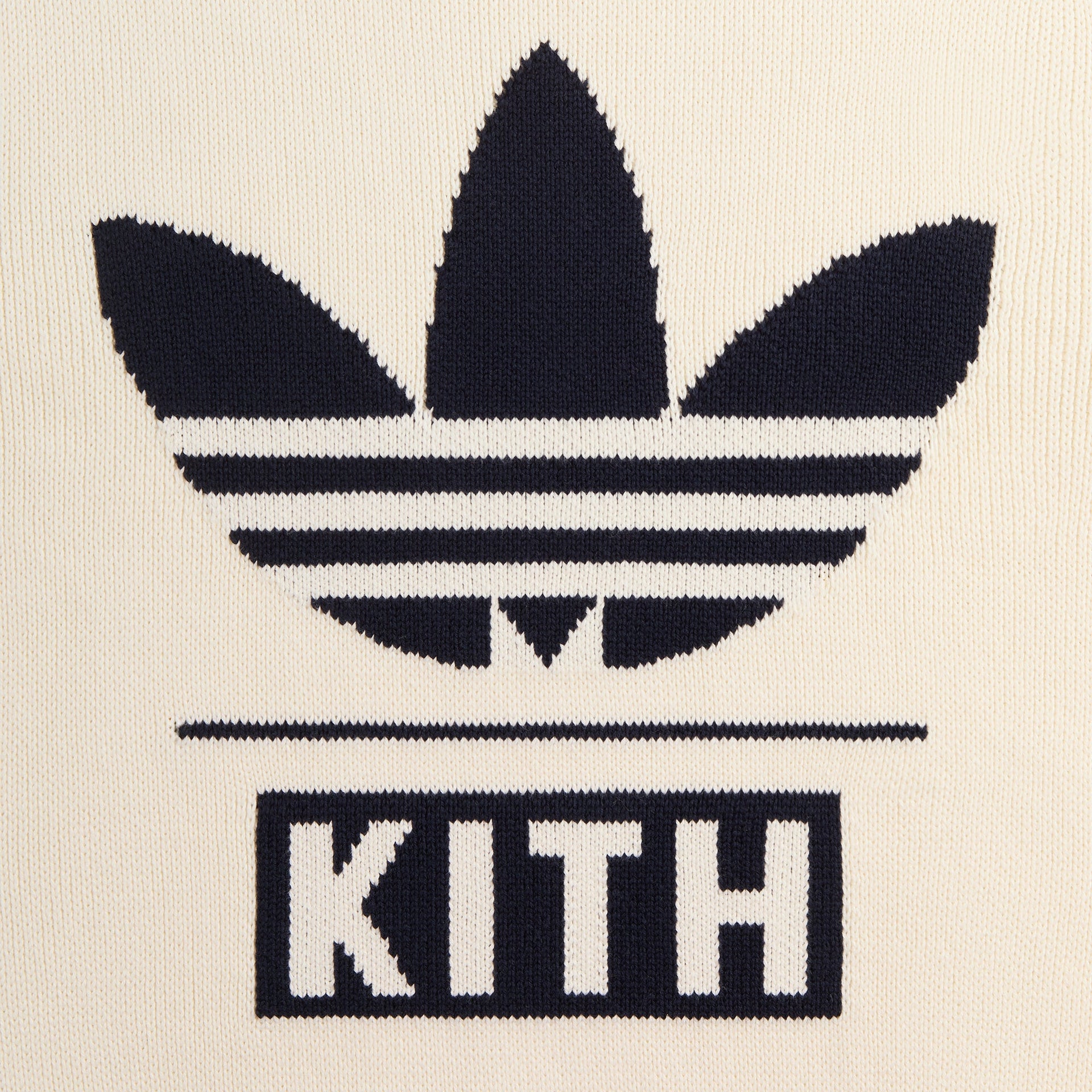 Kith for adidas Football Knit Sweater in Chalk White