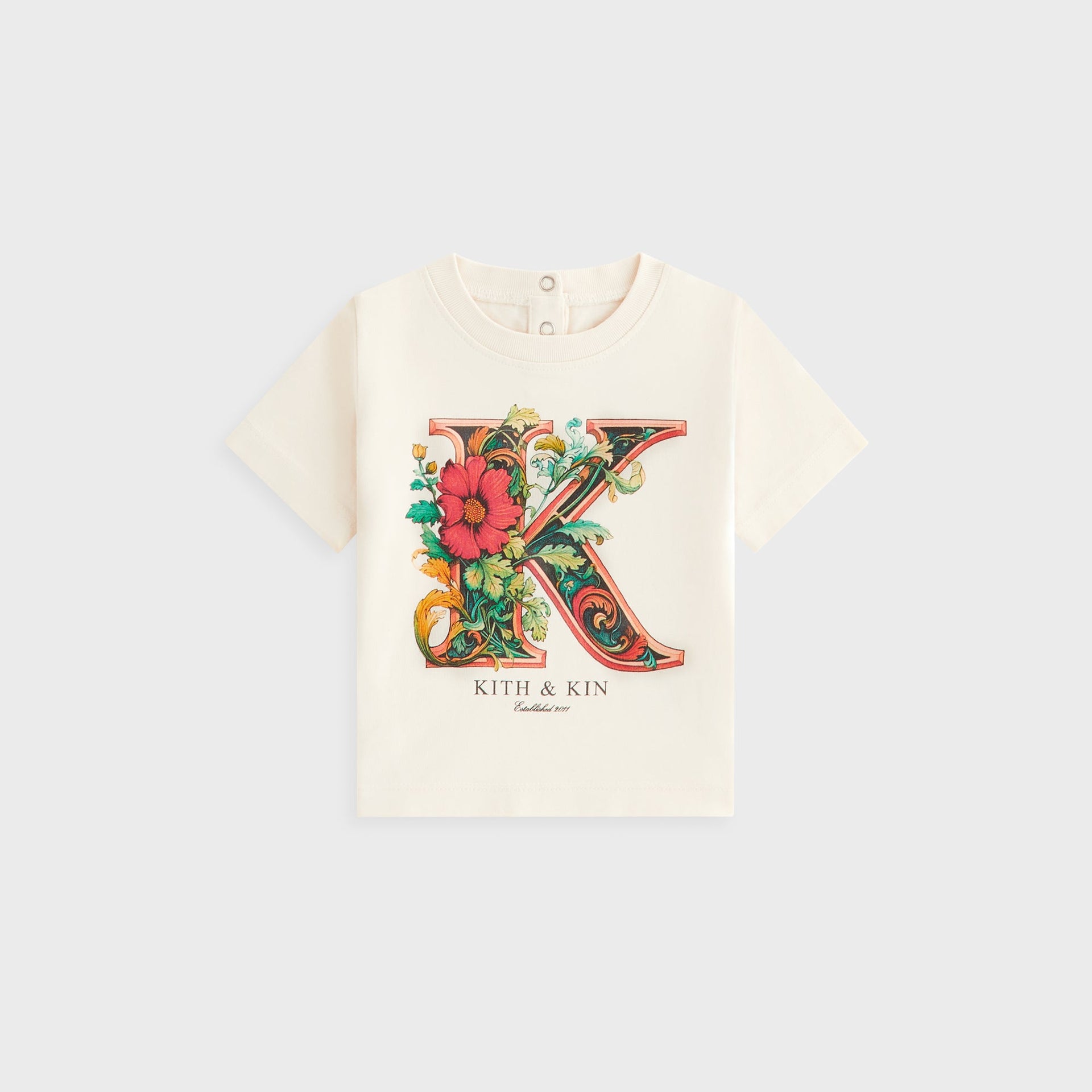Kith Baby Floral K Tee - Sandrift