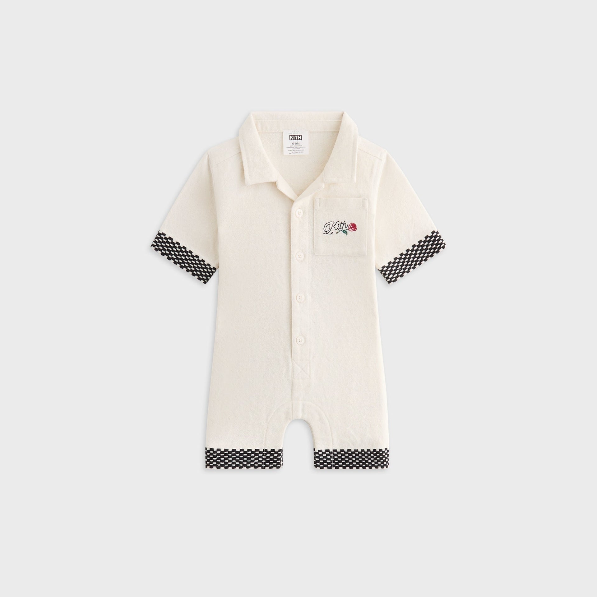 Kith Baby Textured Logo Camp Shortall - Sandrift
