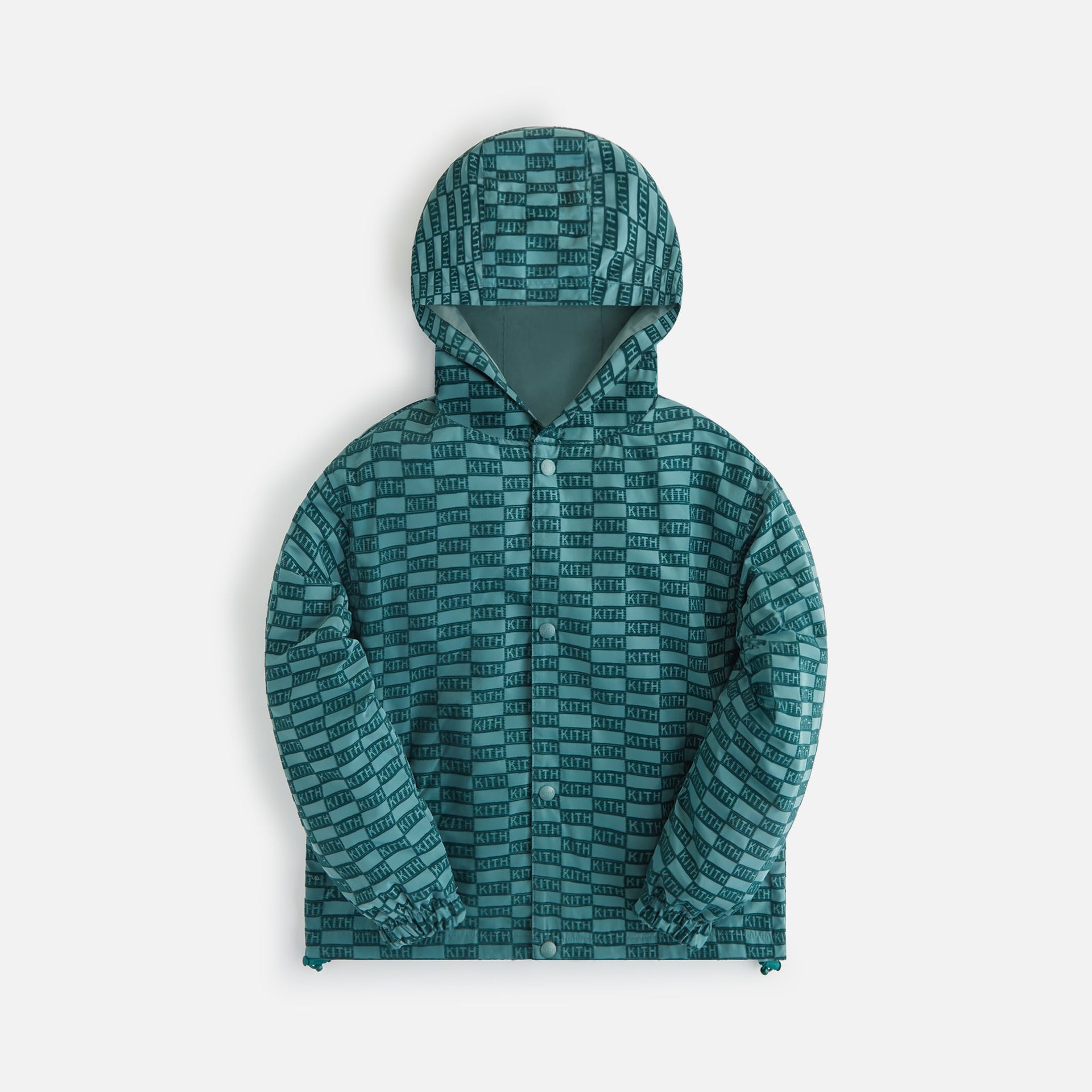 Kith Kids Flocked Monogram Hooded Coaches Jacket - Rhythm