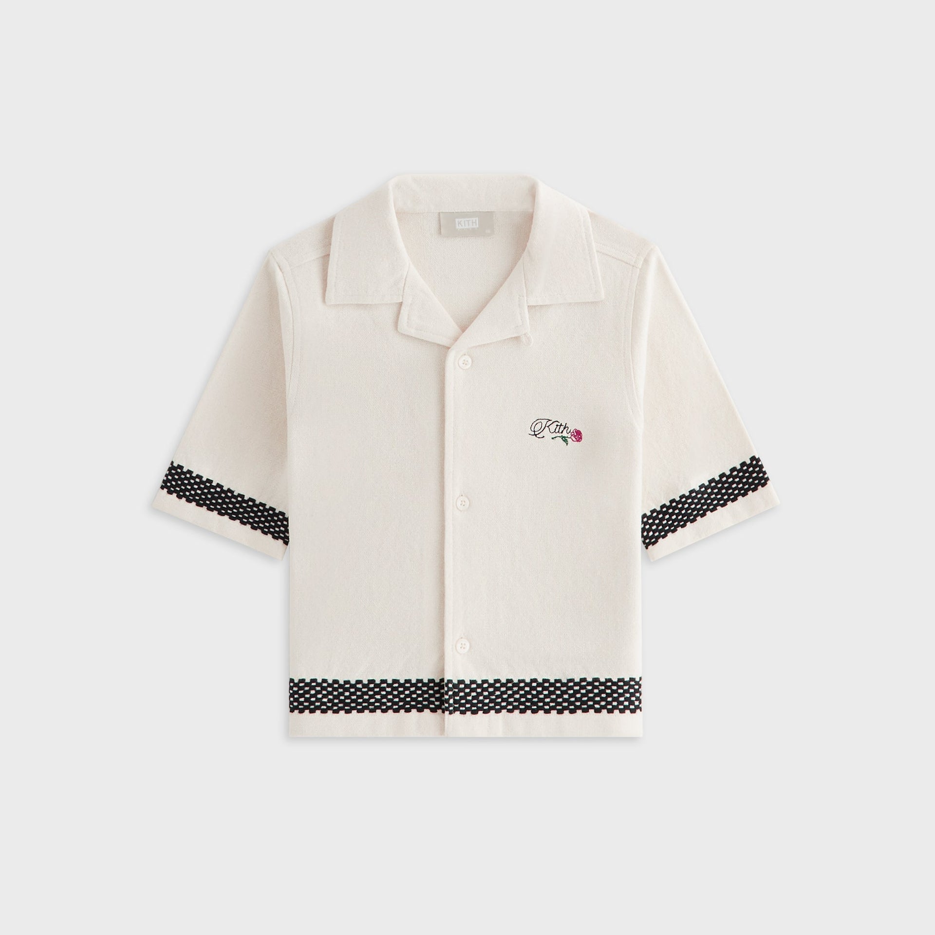 Kith Kids Novelty Logo Thompson Camp Shirt - Sandrift