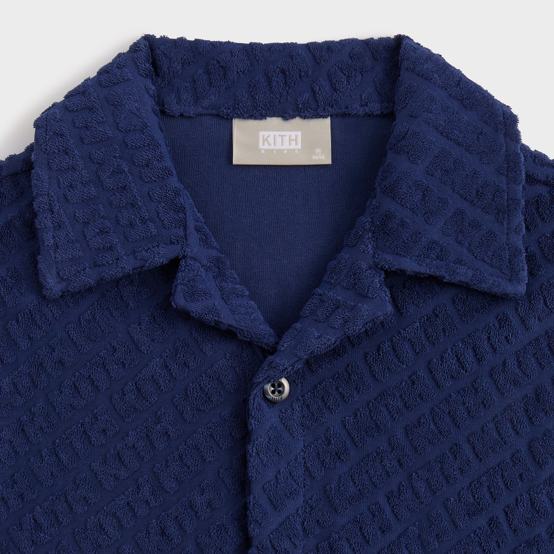 Kith Kids Monogram Terry Camp Shirt - Screen