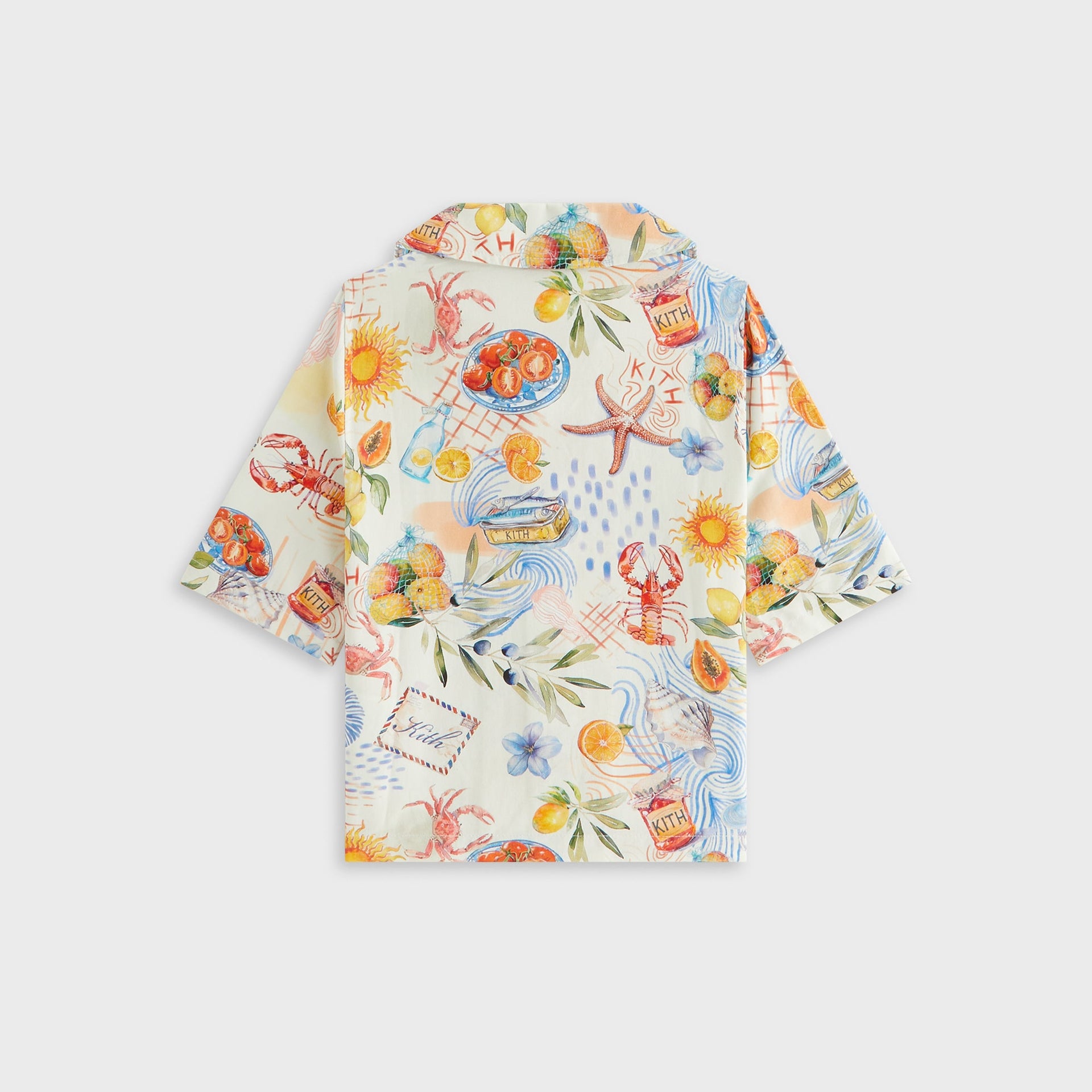 Kith Kids Summer Picnic Thompson Camp Shirt - Sandrift