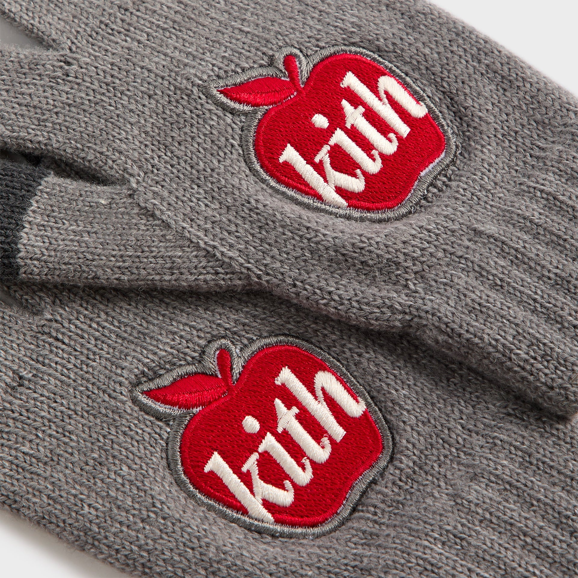 Kith Kids Jacquard Apple Gloves - Light Heather Grey