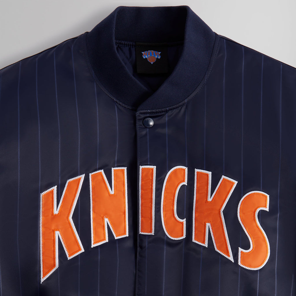 Kith×Knicks Satin Bomber Jacket Black M - スタジャン