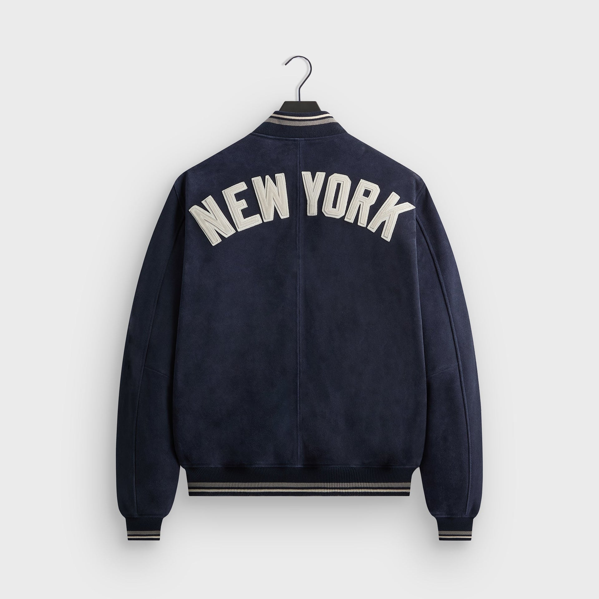 Kith for the New York Yankees Suede Porter Bomber Jacket - Nocturnal
