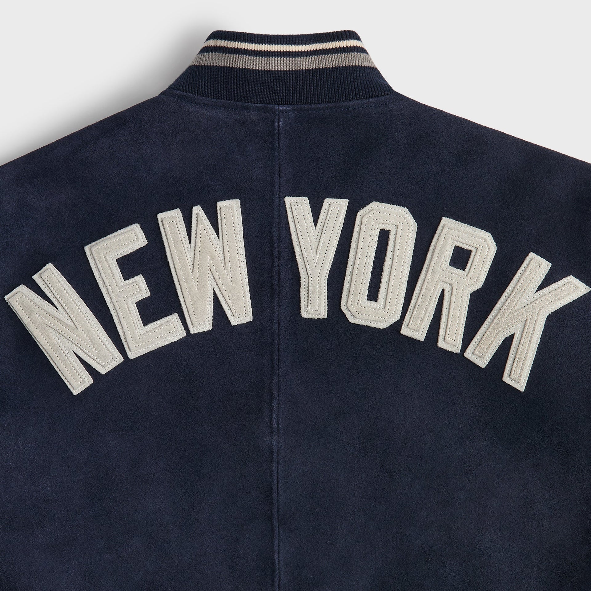 Kith for the New York Yankees Suede Porter Bomber Jacket - Nocturnal