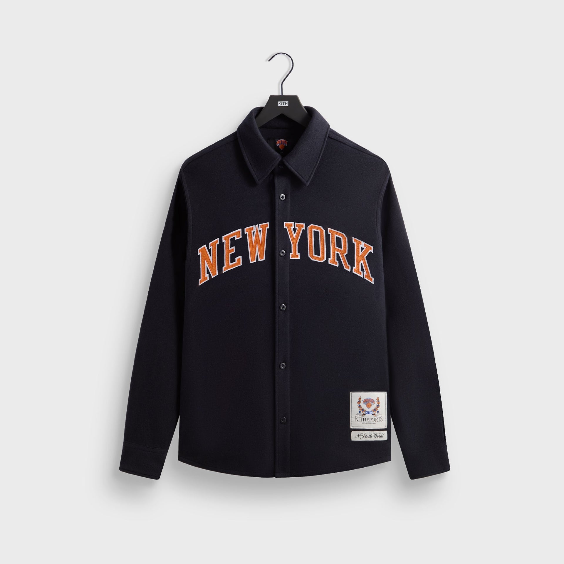 Kith for the New York Knicks Felted Jersey Apollo Shirt - Nocturnal