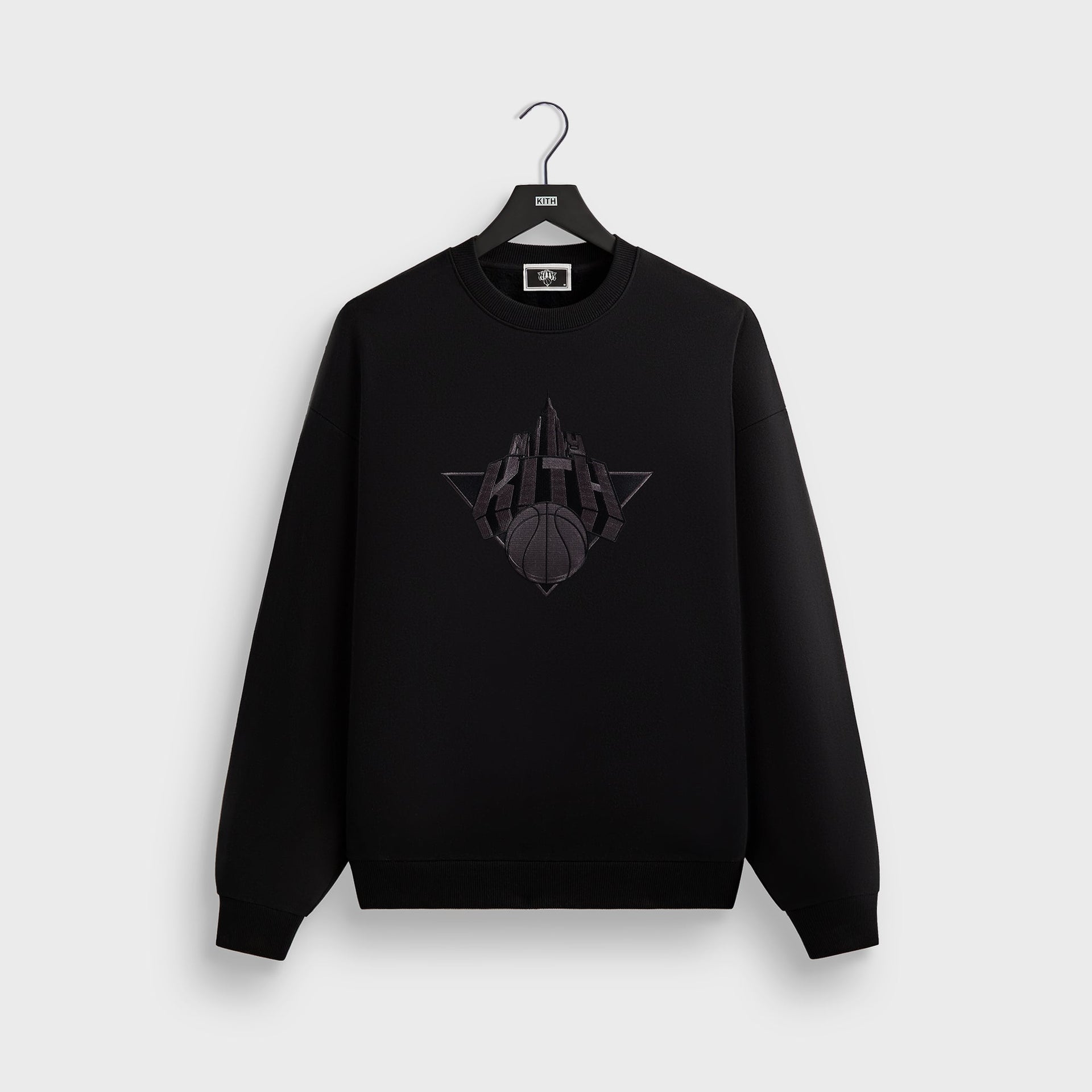 Kith for the New York Knicks Empire Vintage Nelson Crewneck - Black