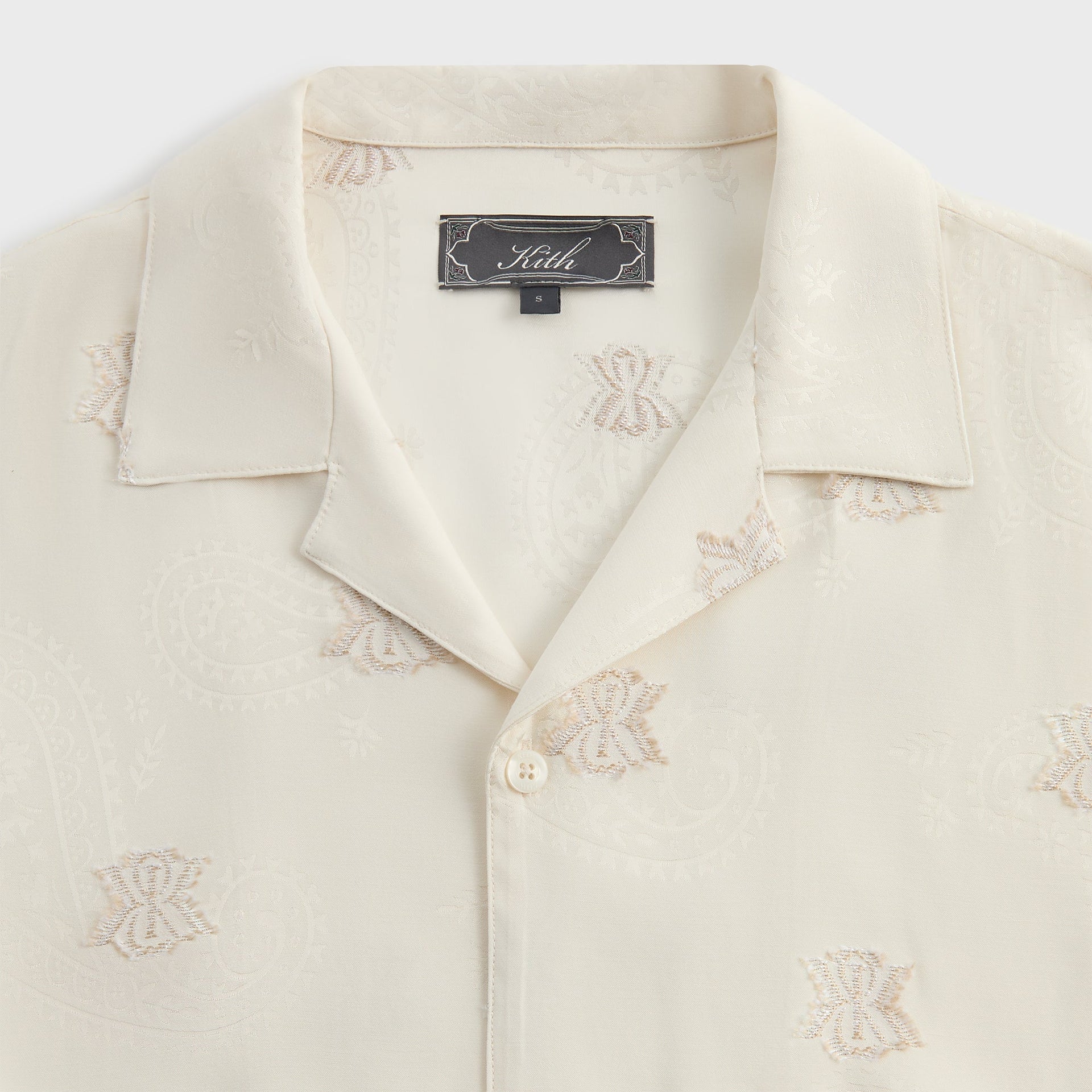 Kith Short Sleeve Thompson Camp Collar Shirt - Sandrift