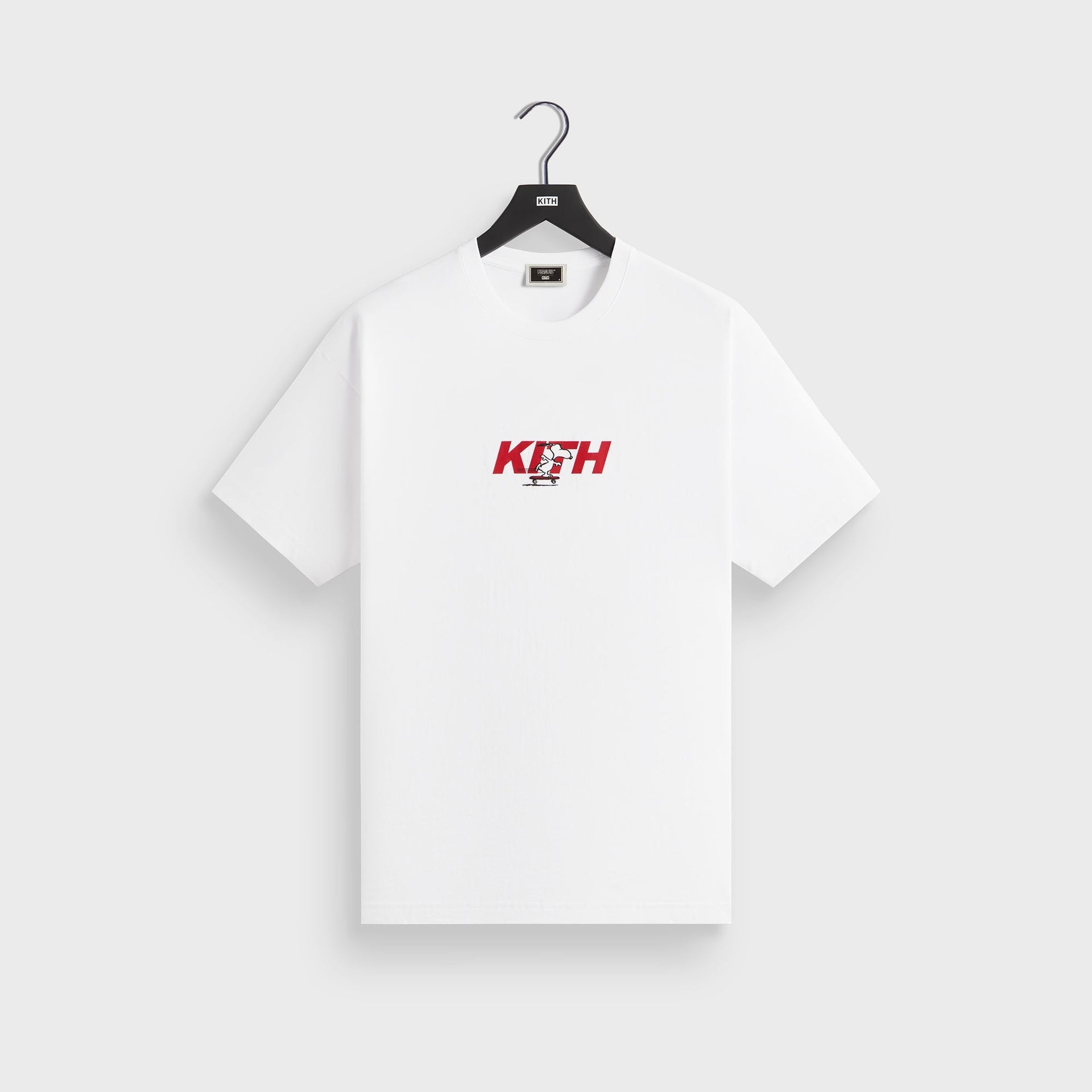 Kith for Peanuts Snoopy Skateboard Fast Logo Tee - White