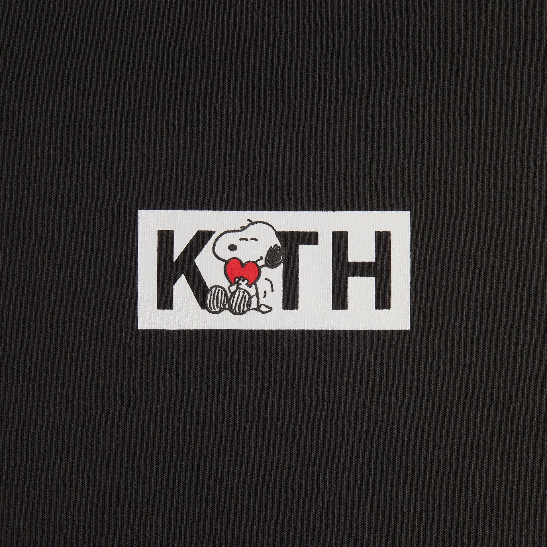 Kith for Peanuts Snoopy Classic Logo Tee - Black