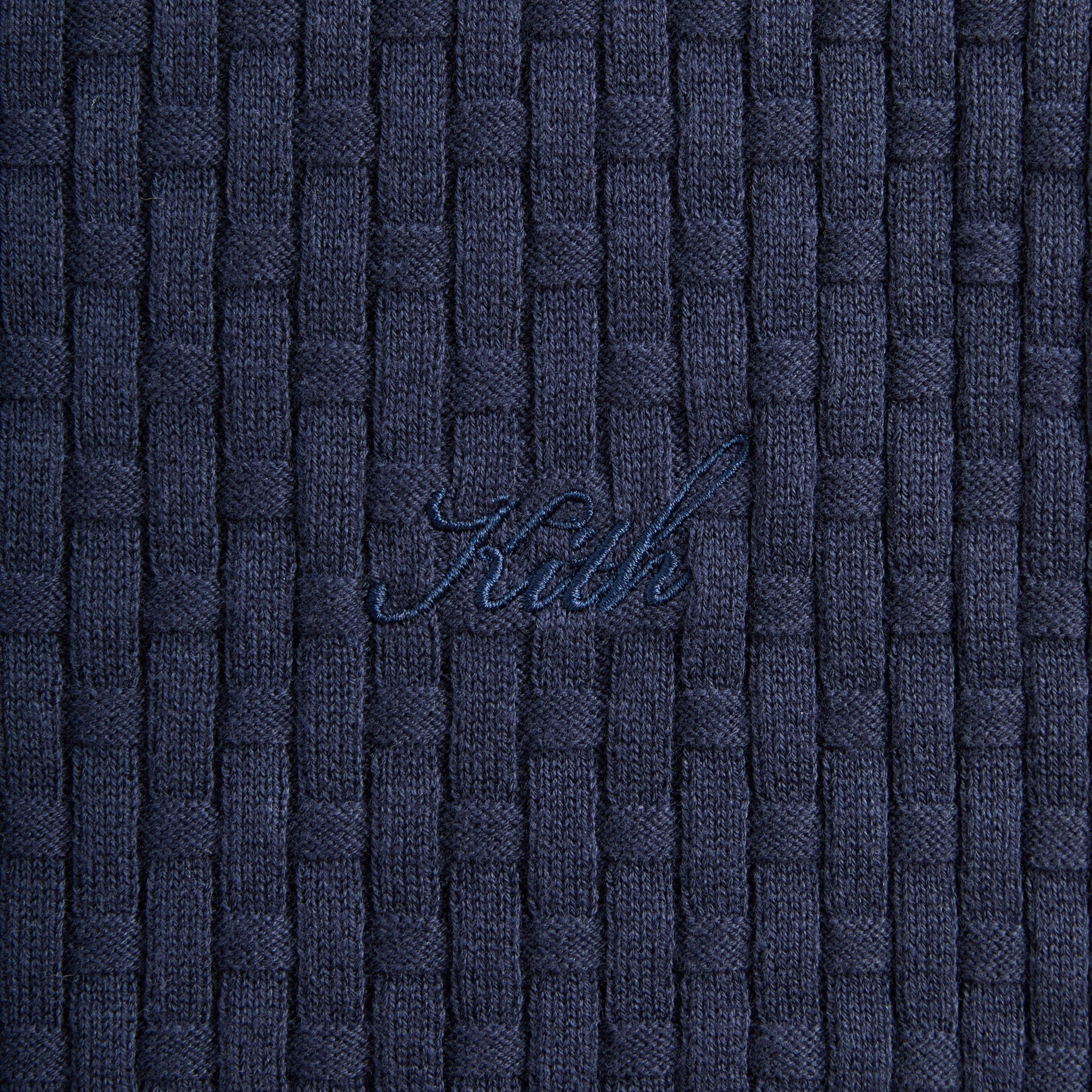 Kith Basketweave Tilden Polo - Nocturnal