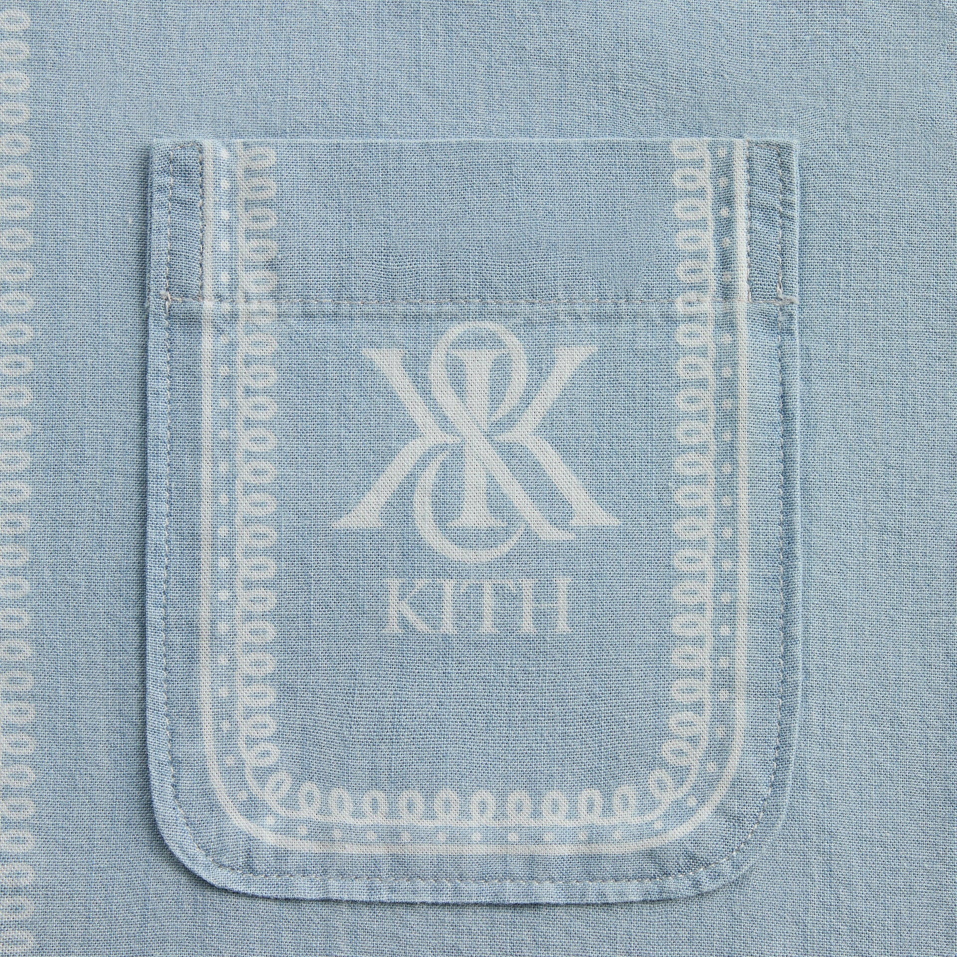Kith Chambray Paxton Short Sleeve Buttondown -  Light Indigo