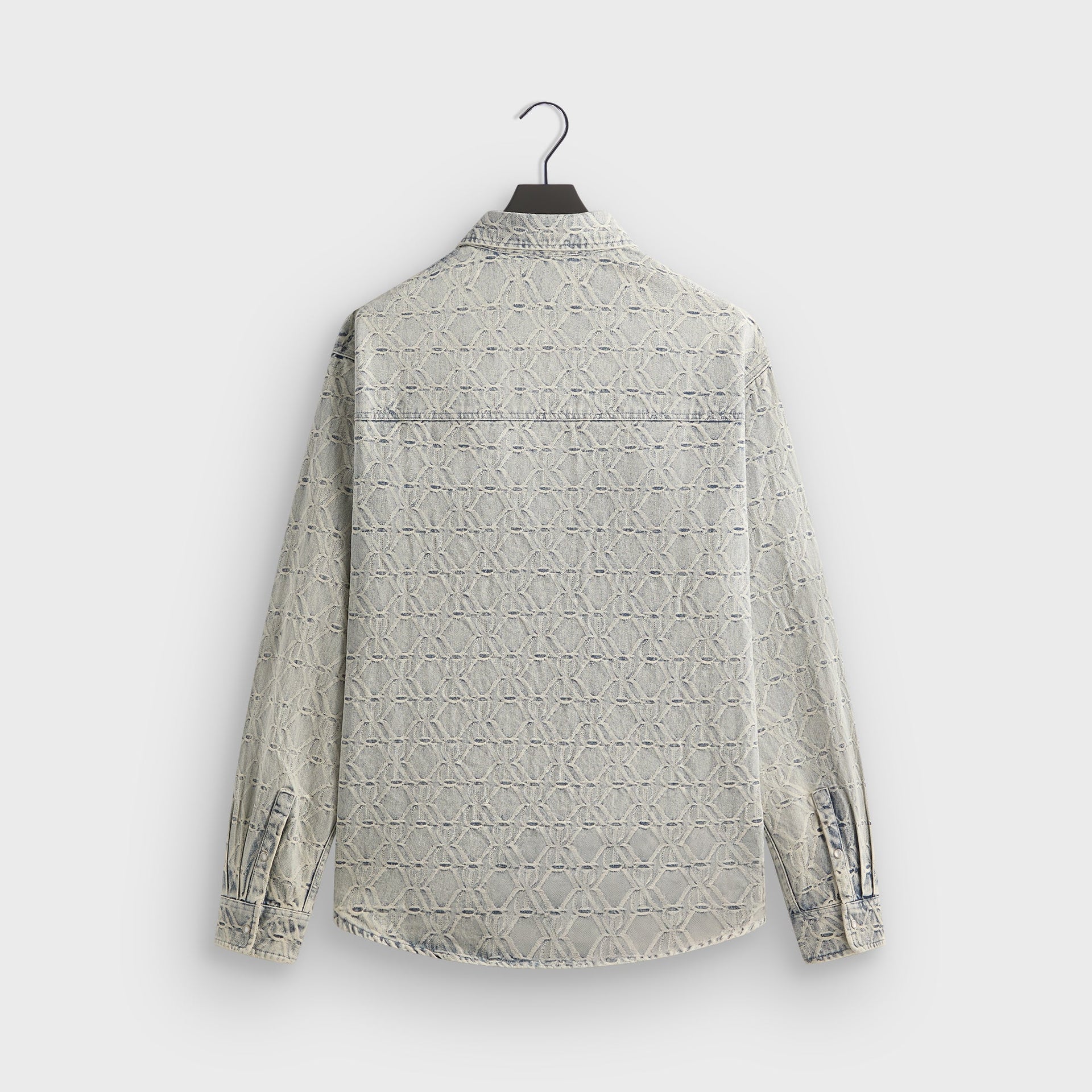 Kith Jacquard Crest Denim Apollo Shirt - Atom