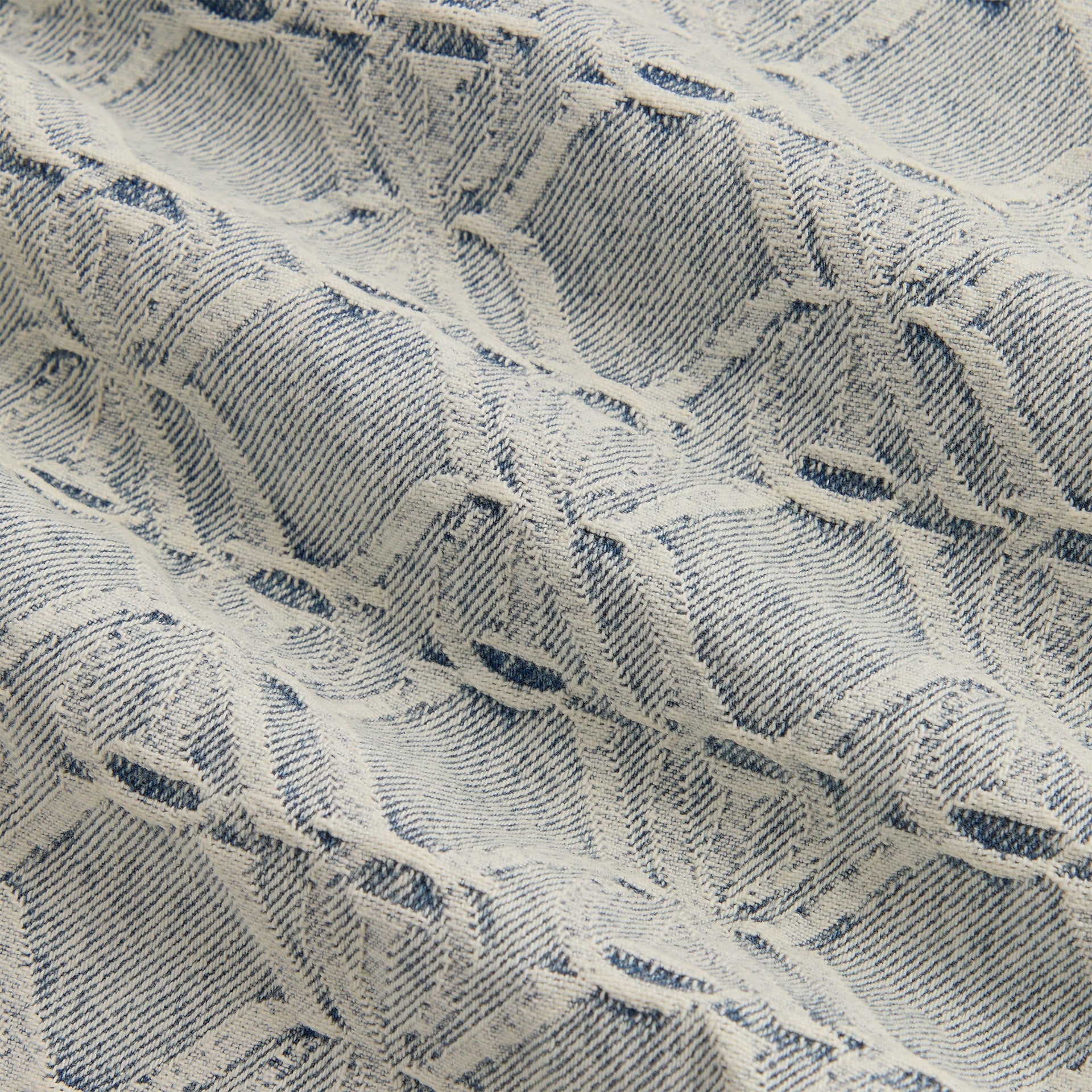 Kith Jacquard Crest Denim Apollo Shirt - Atom